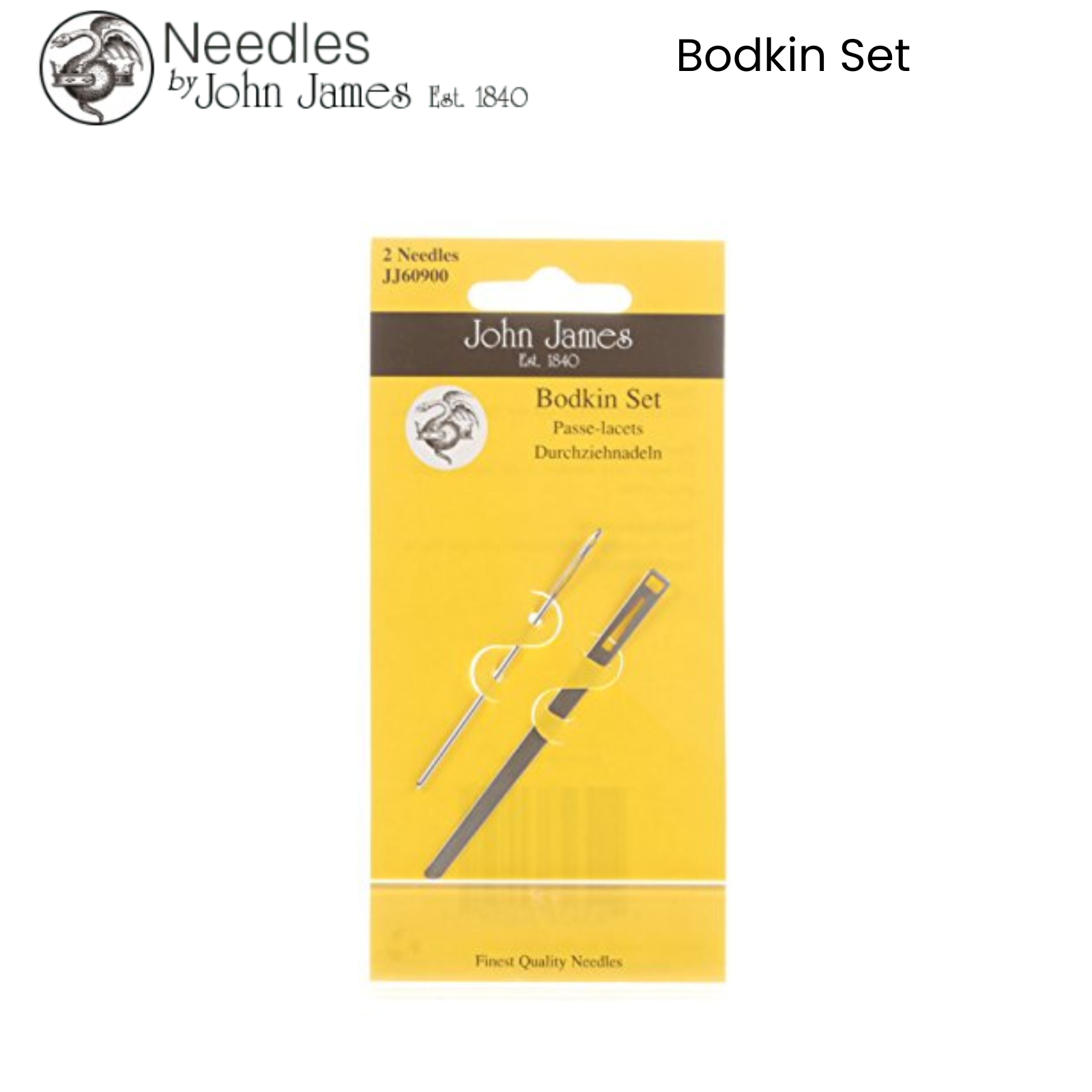 JOHN JAMES Hand Sewing Needles - ALL STYLES SIZES -SEWING CRAFT TAPESTRY BEADING - Picture 9 of 36