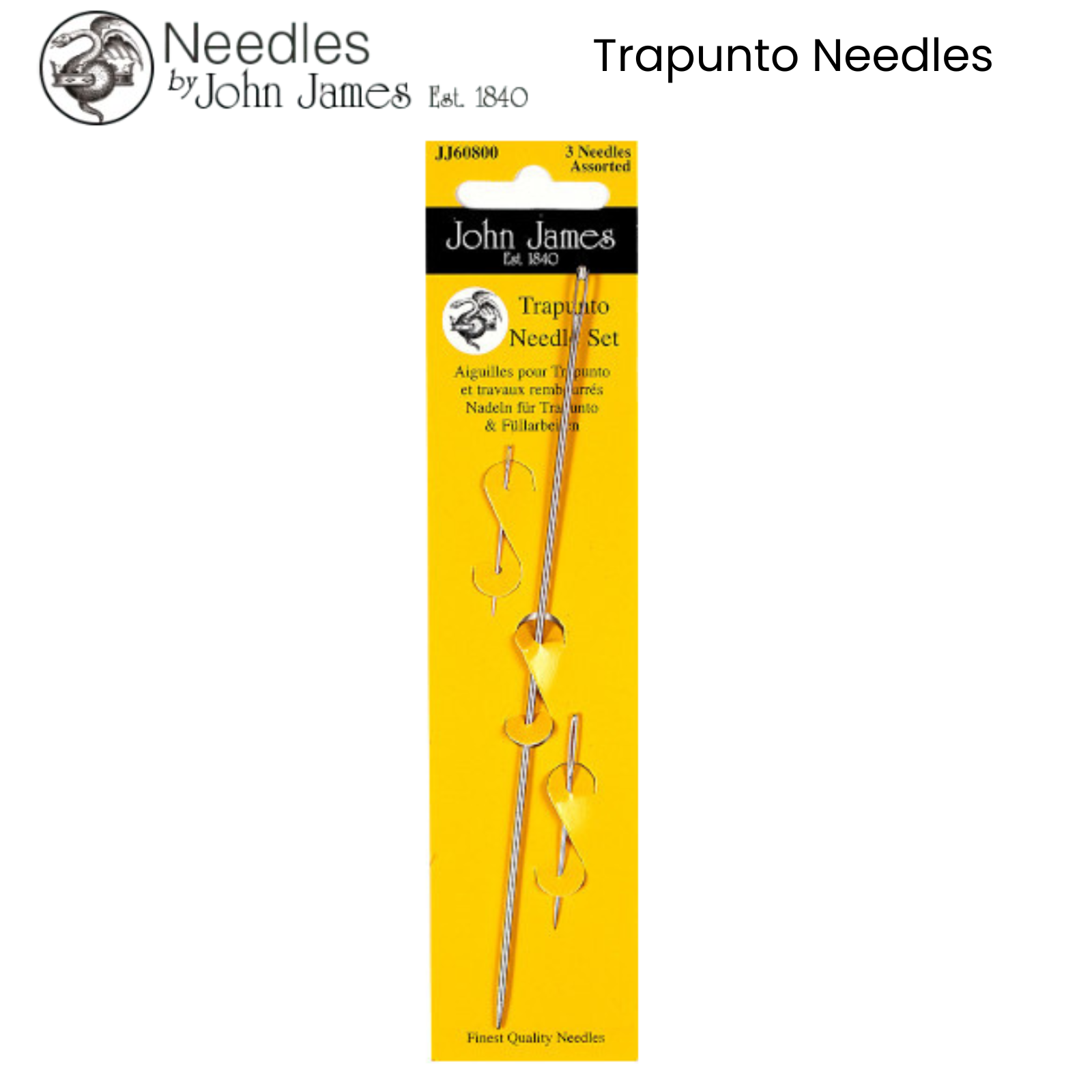 JOHN JAMES Hand Sewing Needles - ALL STYLES SIZES -SEWING CRAFT TAPESTRY BEADING - Picture 18 of 36