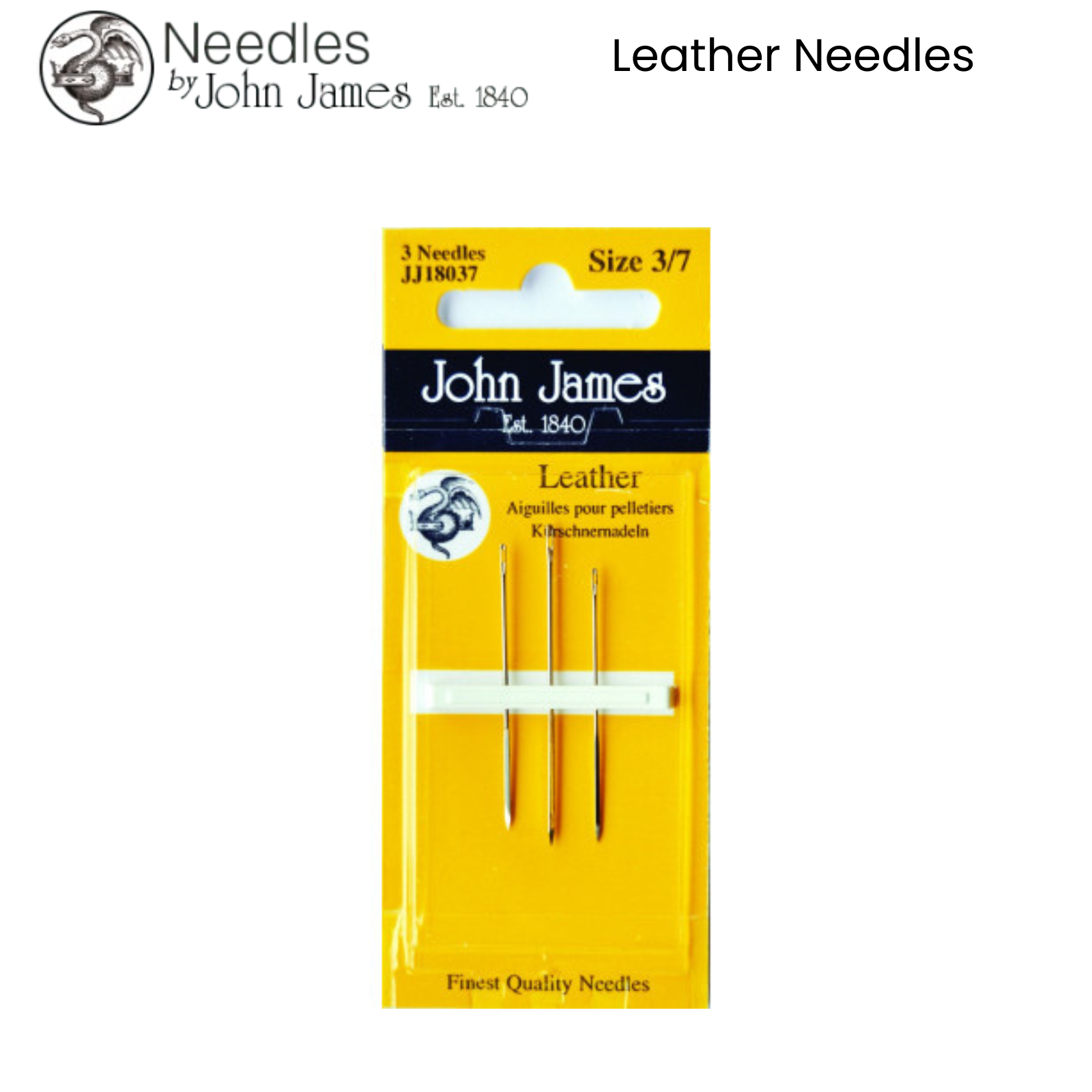 JOHN JAMES Hand Sewing Needles - ALL STYLES SIZES -SEWING CRAFT TAPESTRY BEADING - Picture 13 of 36