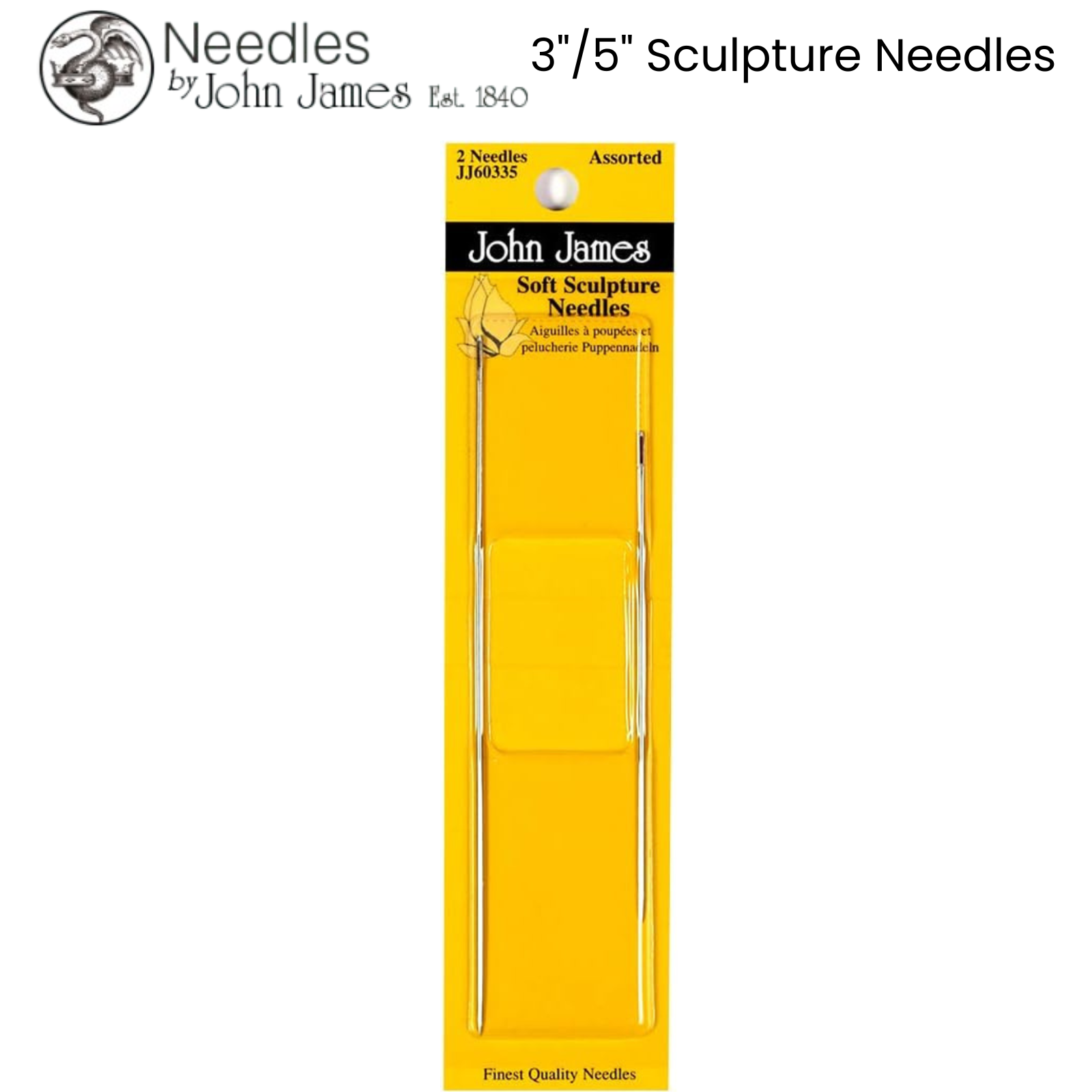 JOHN JAMES Hand Sewing Needles - ALL STYLES SIZES -SEWING CRAFT TAPESTRY BEADING - Picture 30 of 36
