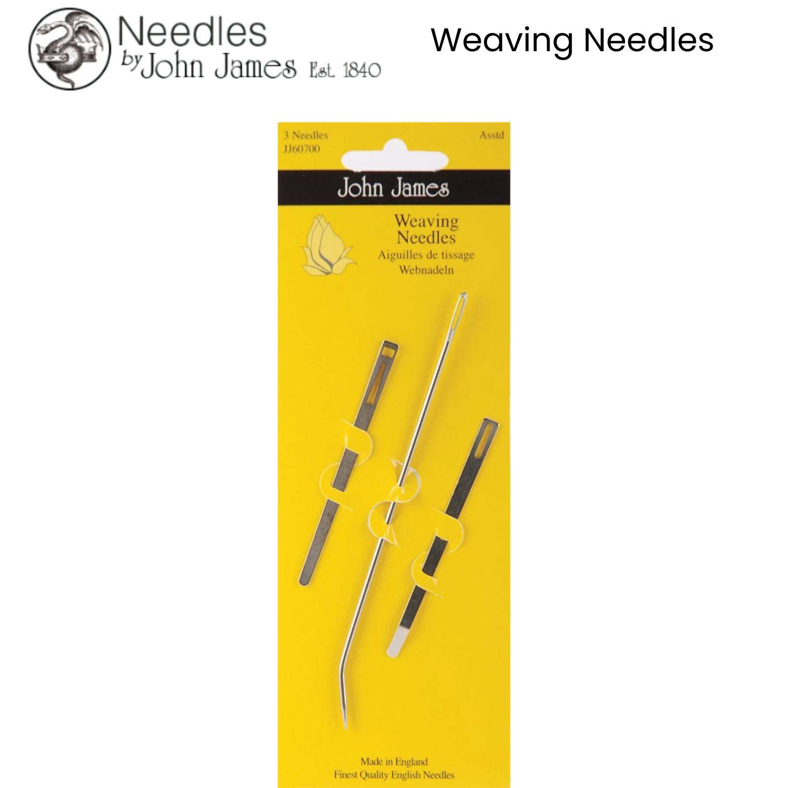 JOHN JAMES Hand Sewing Needles - ALL STYLES SIZES -SEWING CRAFT TAPESTRY BEADING - Picture 16 of 36
