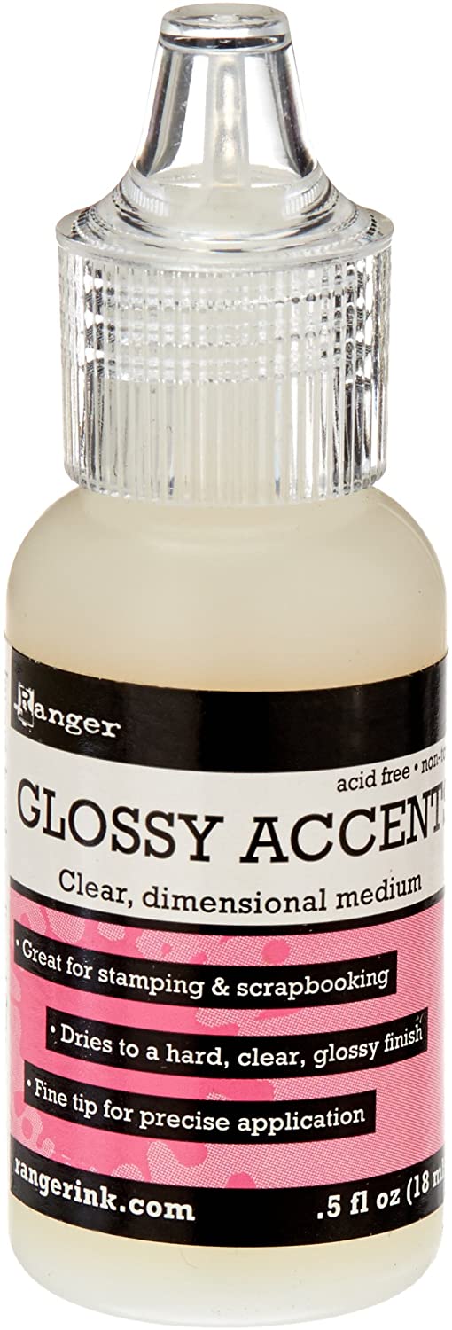 Ranger Glossy Accents Dimensional Medium 3D Craft Glue Clear 18ml