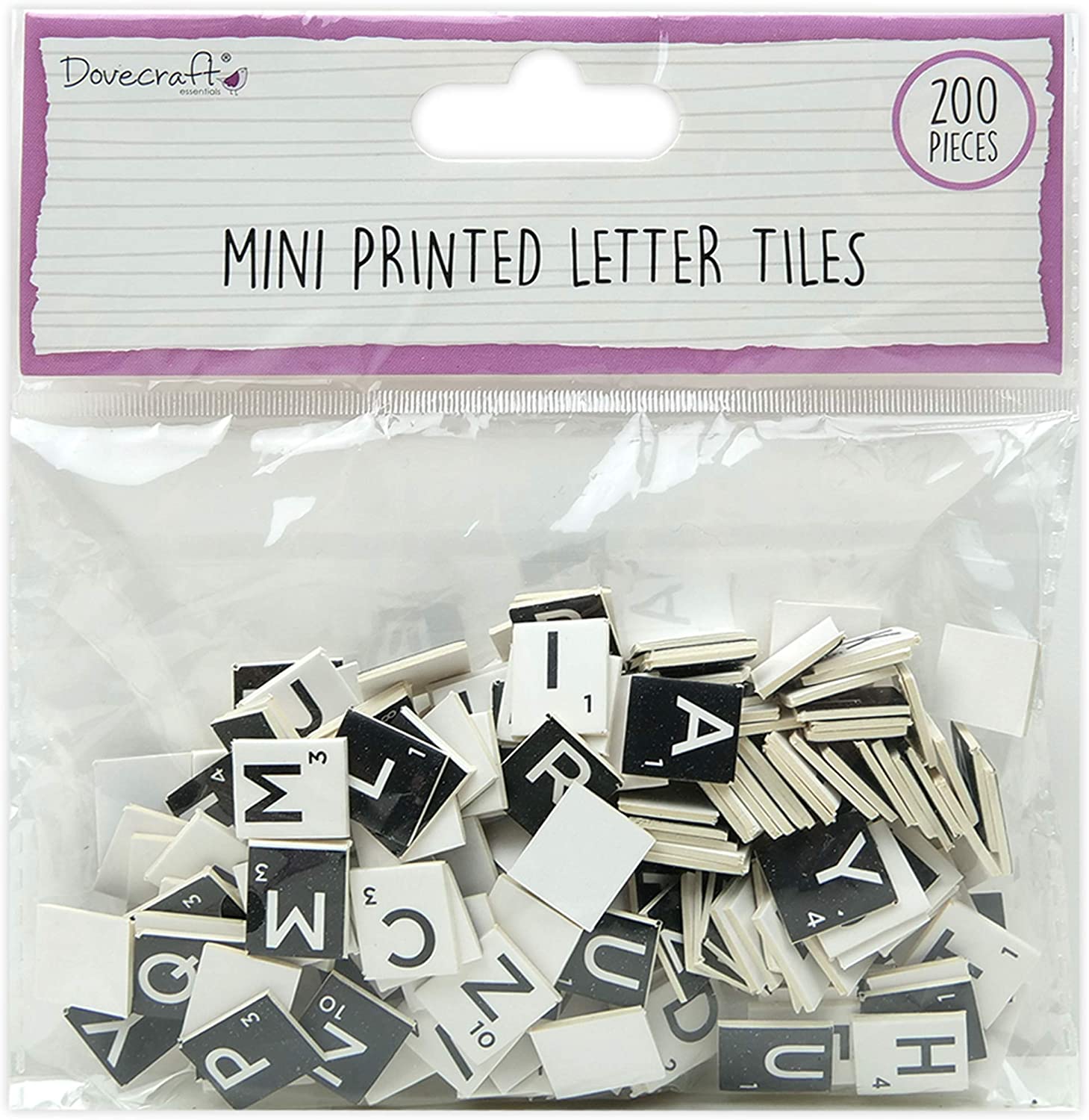 Dovecraft Mini Metallic Letter Tiles Paper Craft Scrapbook Scrabble Coloured - Picture 6 of 7