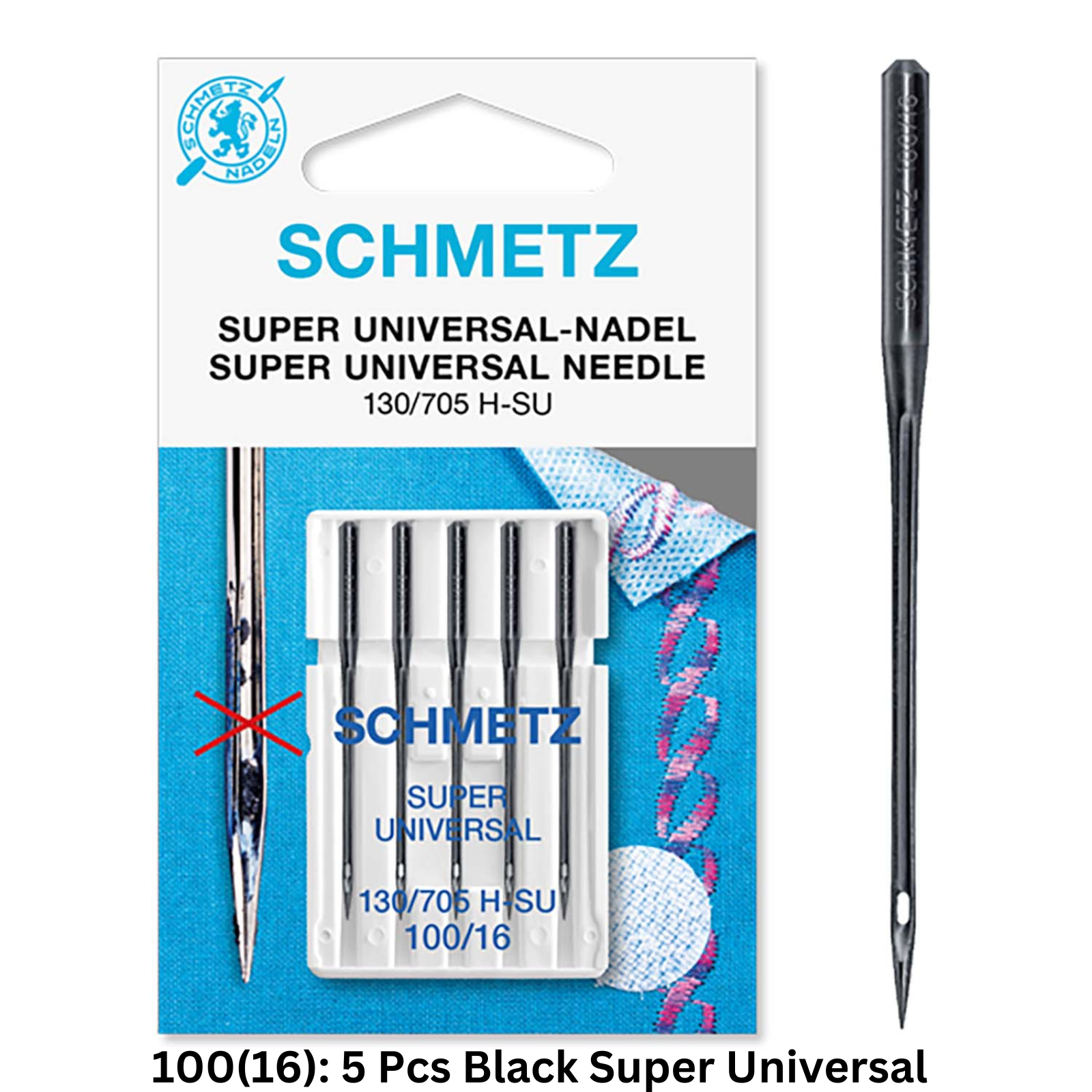 Schmetz Sewing Machine Needles - Universal, Leather, Jersey, Quilting, Microtex - Picture 60 of 107