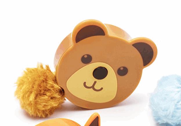 Fluffy Animal Retractable Tape Measures with Pom Pom Tails - 150cm Gift Stocking - Picture 11 of 17