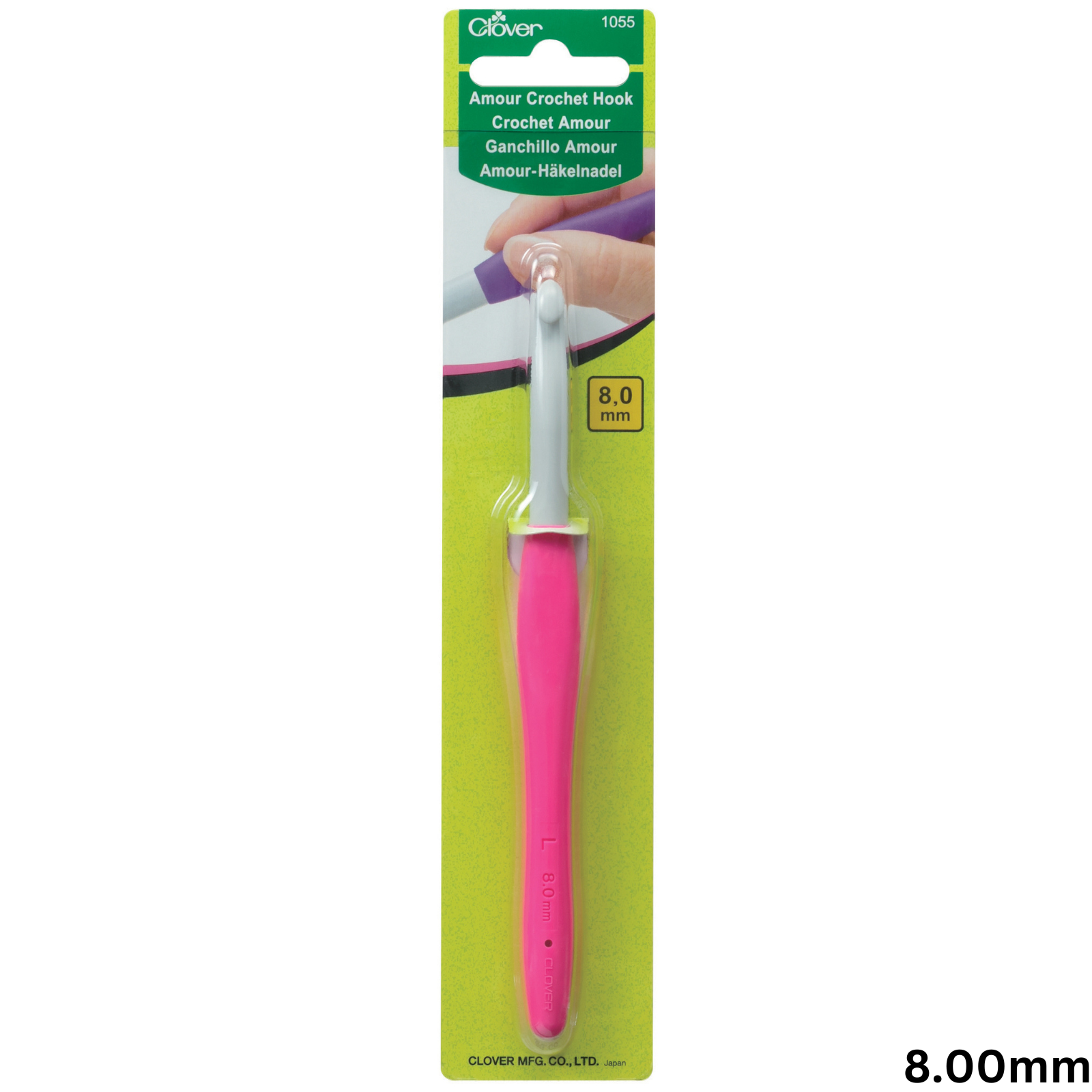 Clover Amour Soft Touch Crochet Hook Coloured All Sizes 0.6mm to 15mm Knitting - Picture 20 of 24