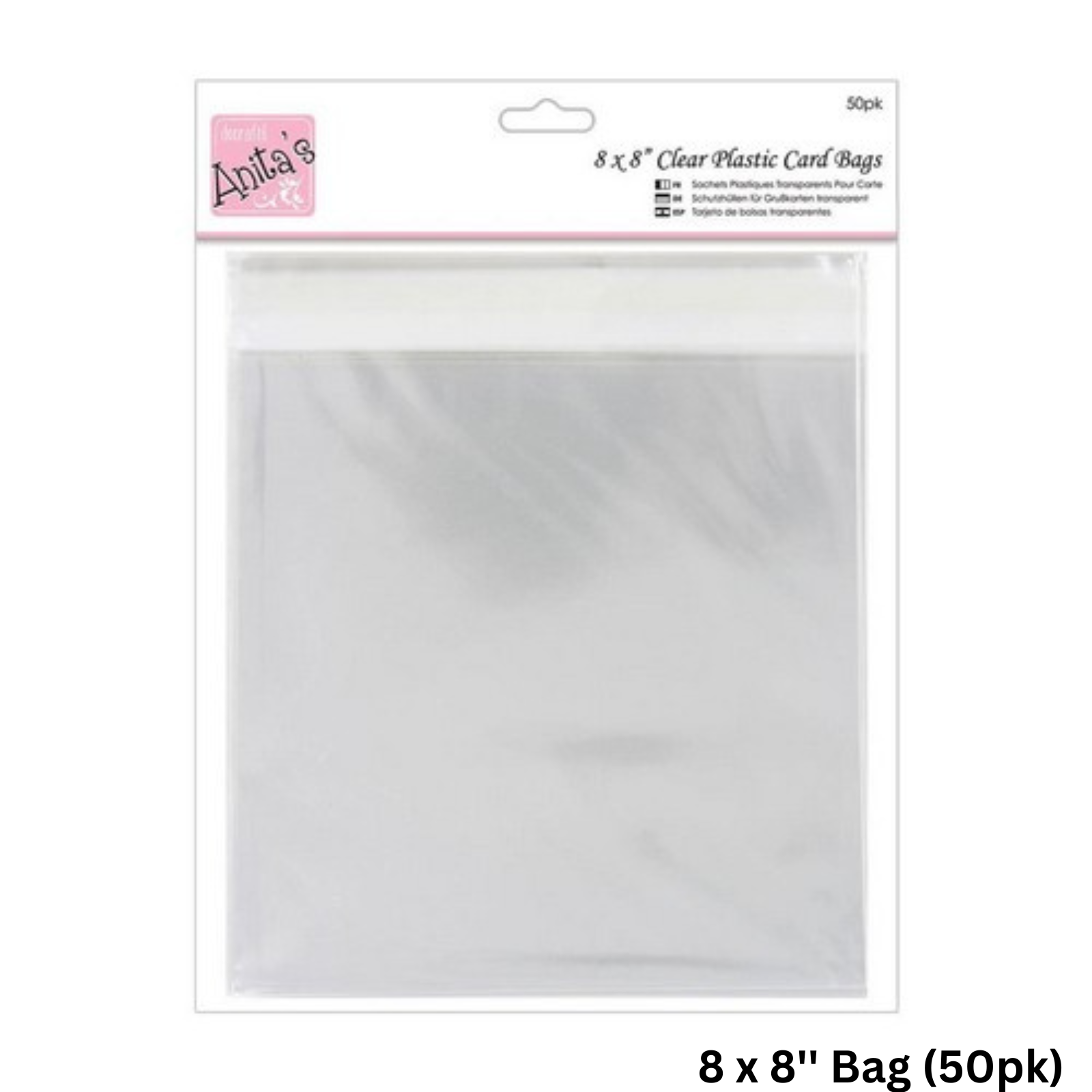 Anitas Card Bags Various Sizes Transparent Packs Clear Card Protection Plastic - Picture 10 of 10
