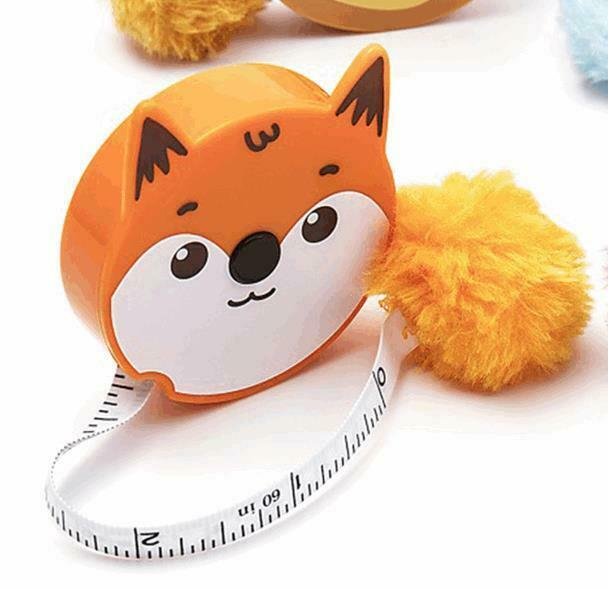 Fluffy Animal Retractable Tape Measures with Pom Pom Tails - 150cm Gift Stocking - Picture 13 of 17