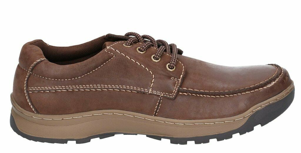 Mens Hush Puppies Tucker Casual Lace Up Smart Leather Shoes Sizes 6 to ...