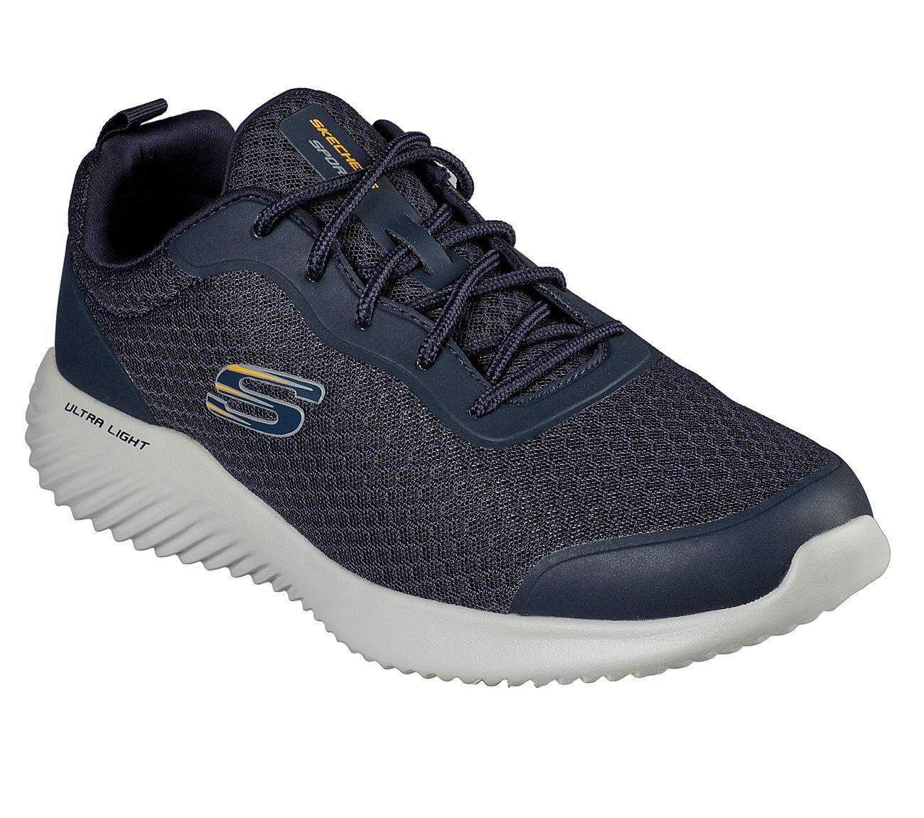 Mens Skechers Bounder-Voltis Casual Memory Foam Sport Gym Trainers ...