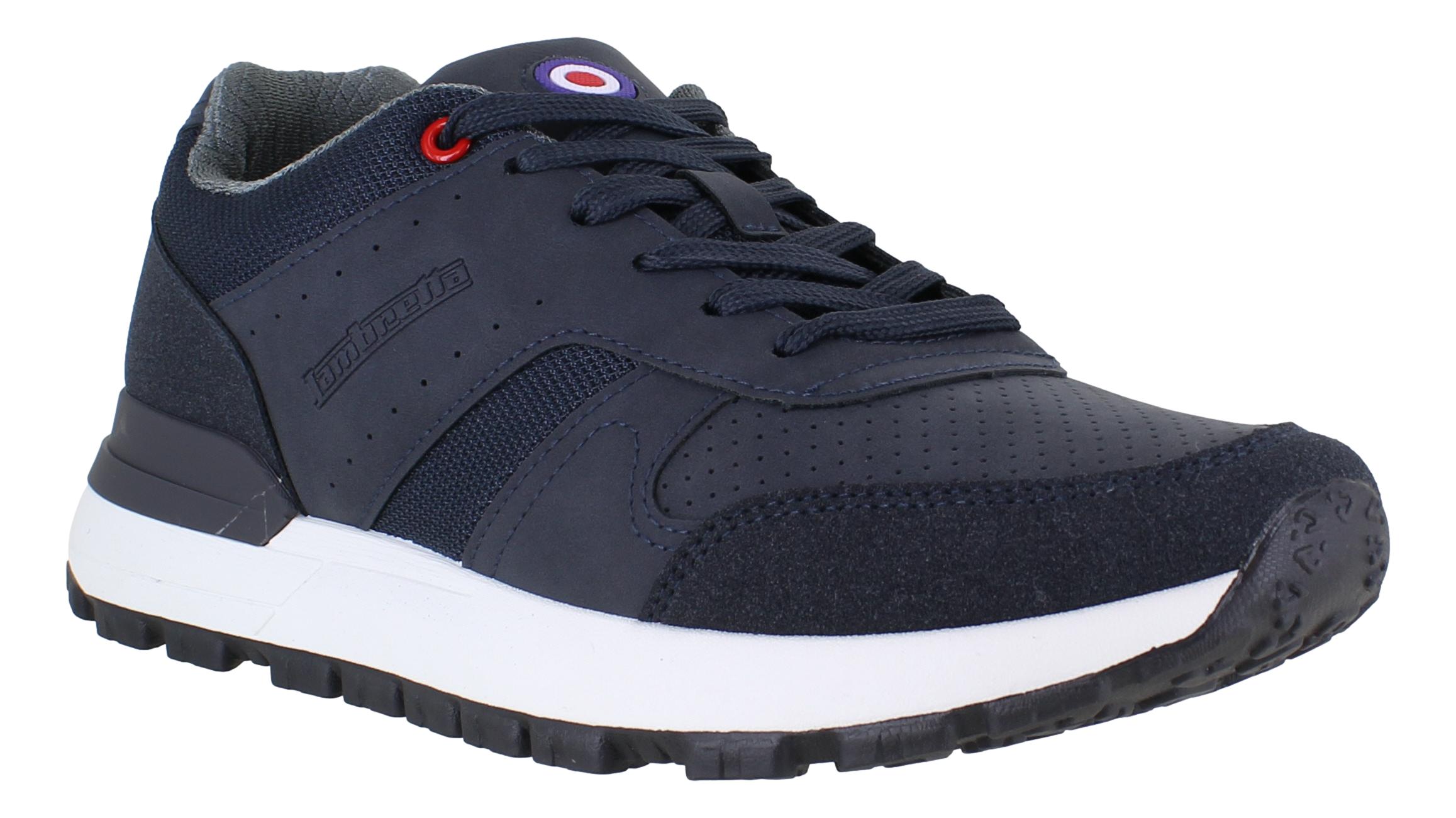Lambretta Echo Mens Navy Casual Smart Memory Foam Trainers