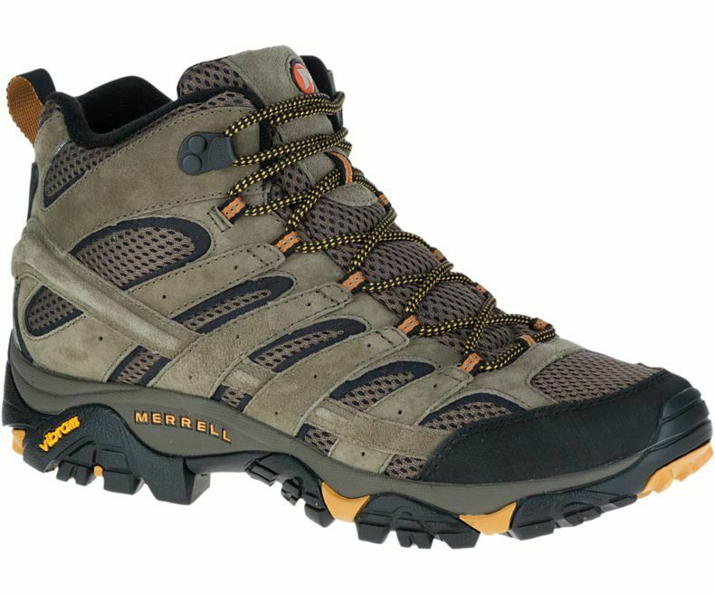 Mens Merrell Moab 2 Vent MID Vibram Leather Hiking Walking Boots Sizes ...