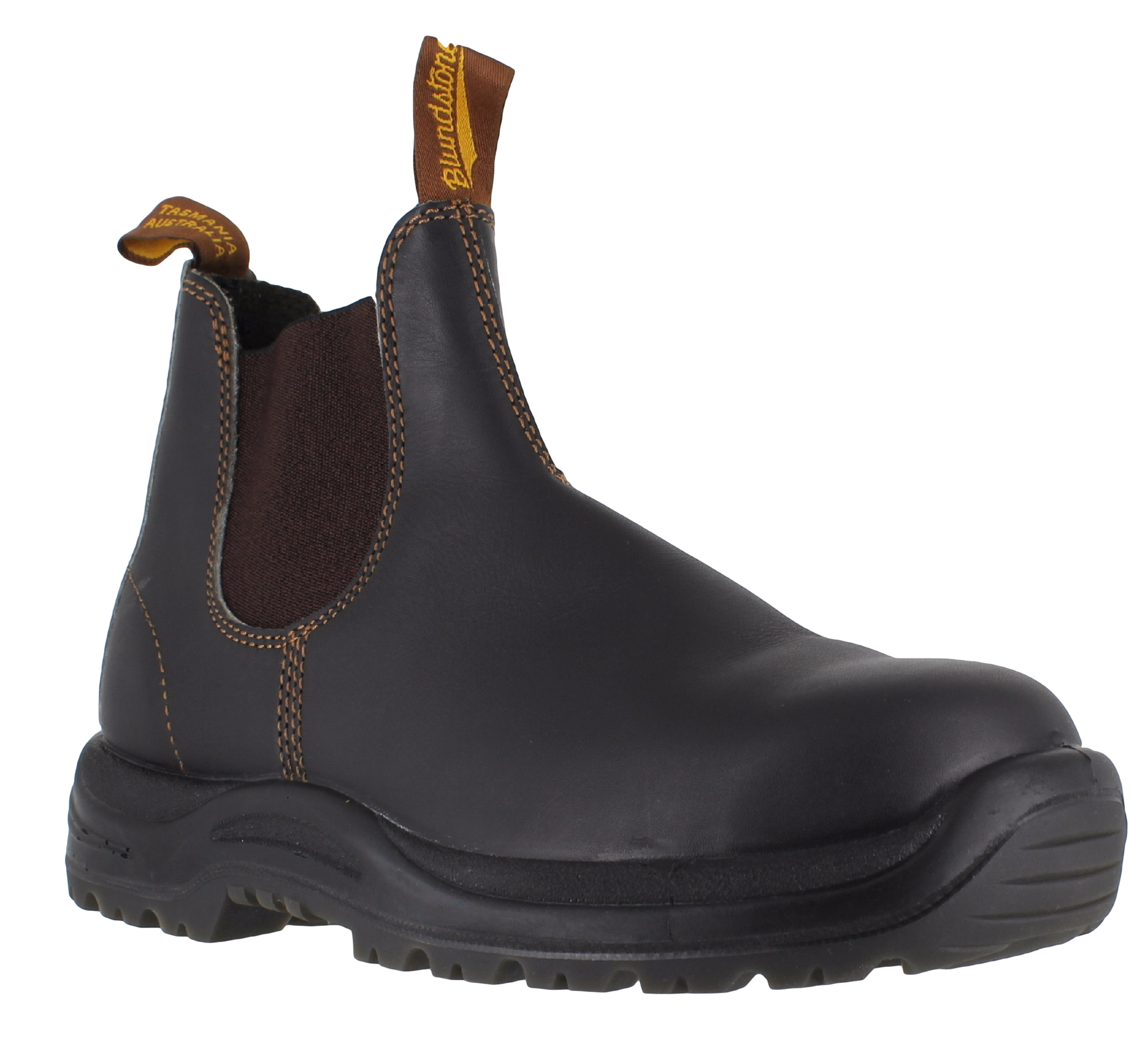 Blundstone 192 Mens Extreme Safety Steel Toe Brown Leather Dealer Boots ...