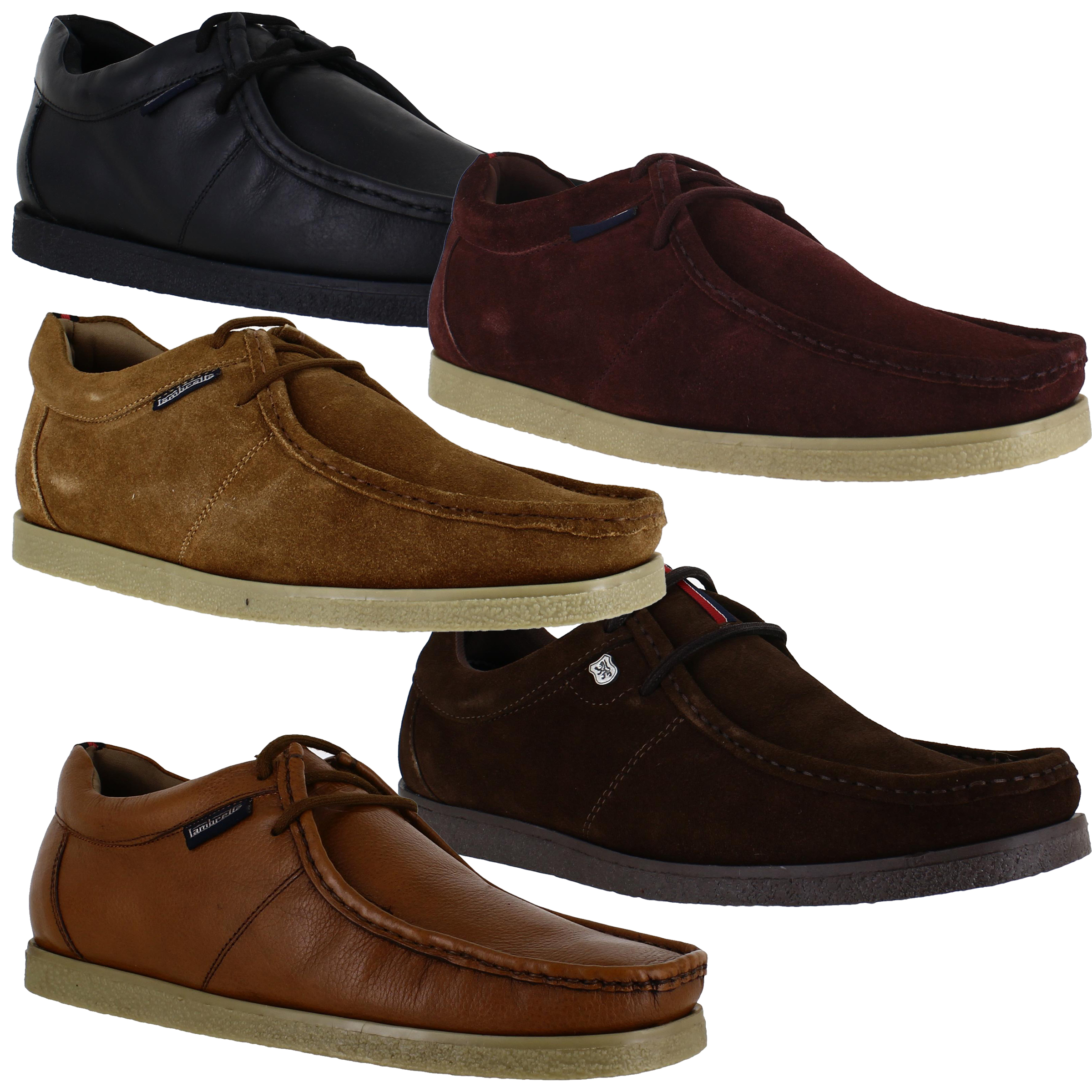 mens leather wallabee shoes