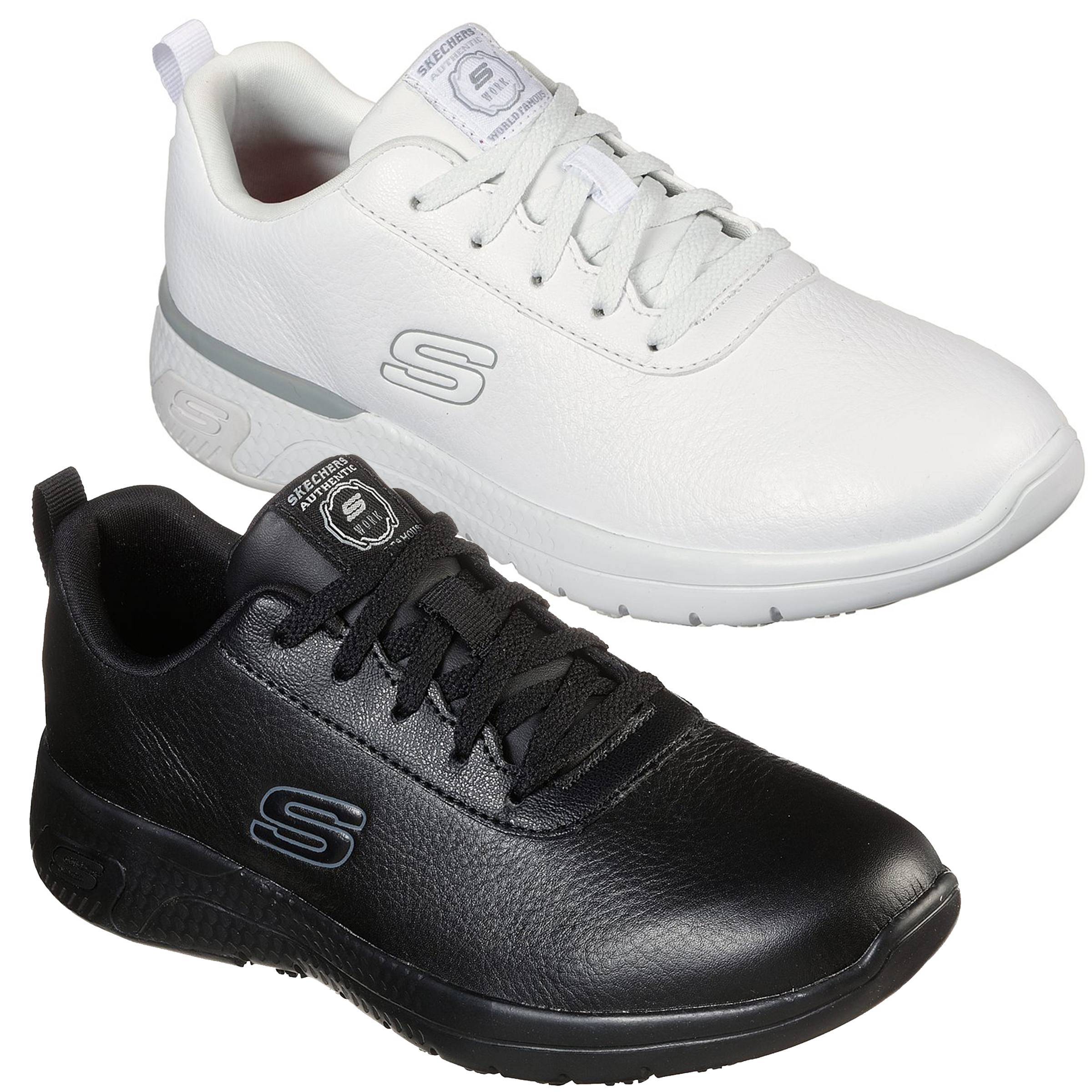 Womens Skechers MarsingGmina Lace Cushioned Work