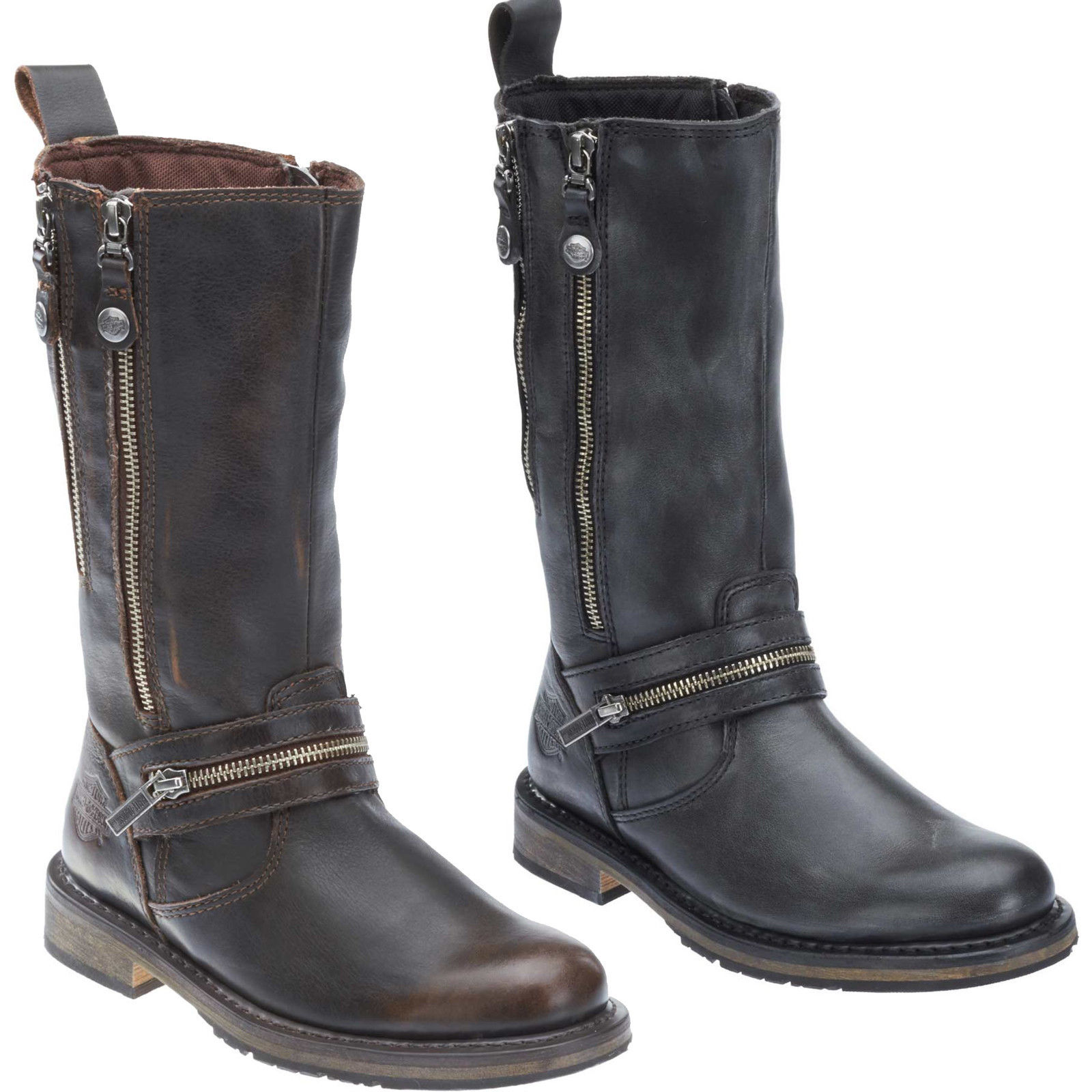 calf length biker boots ladies