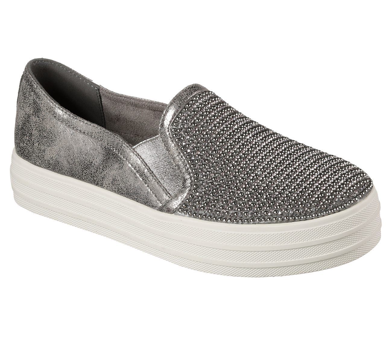 Skechers Double Up-Shiny Dancer Womens Casual Slip On Trainers | eBay