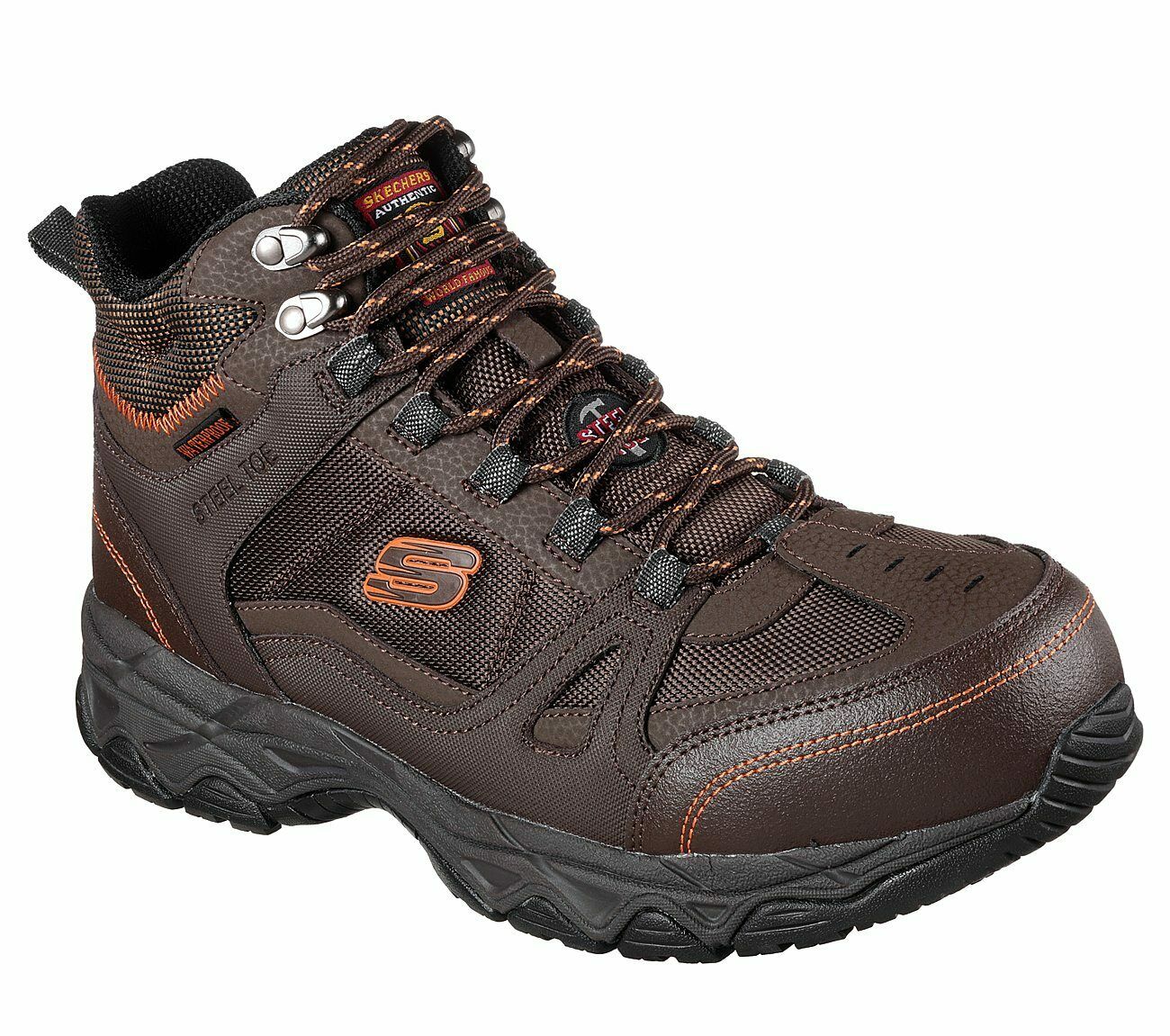 Mens Skechers Ledom Steel Toe Sb Waterproof Safety Work Boots Sizes 7