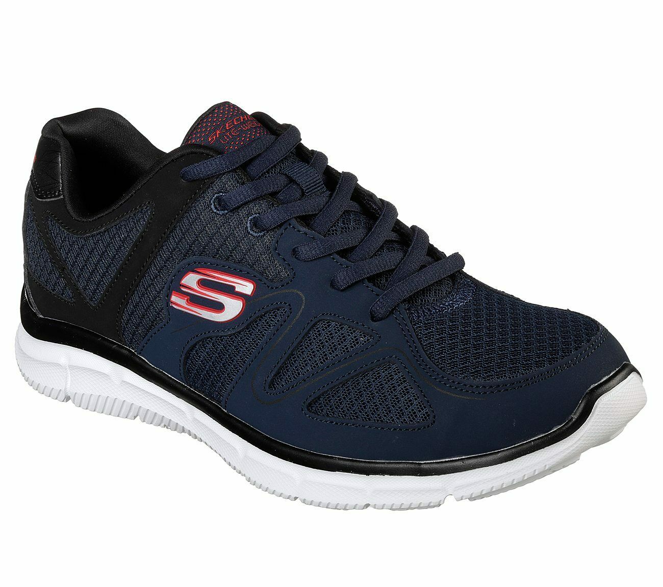 Mens Skechers Verse-Flash Point Sports Gym Walking Lace Up Trainer ...