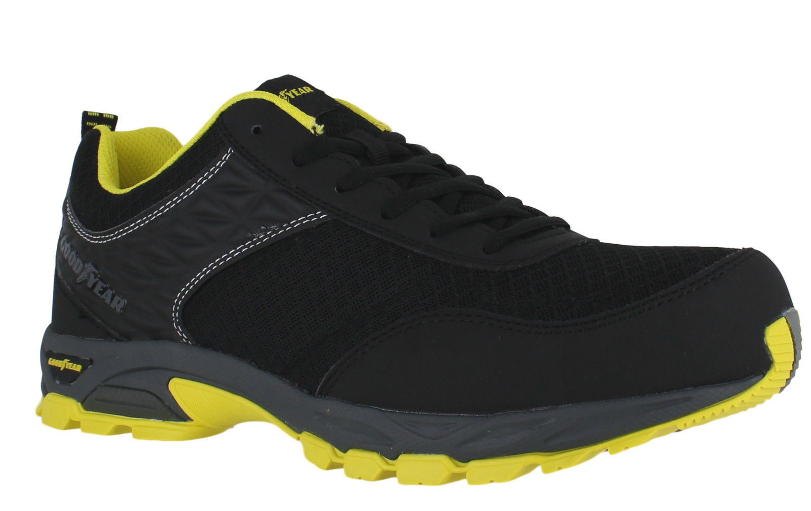 mens black safety trainers