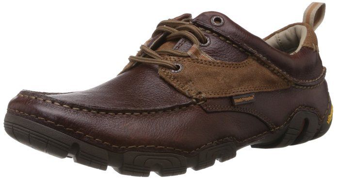Hush Puppies Torque Oxford Mens Casual Brown Leather Vibram Sole Shoes ...