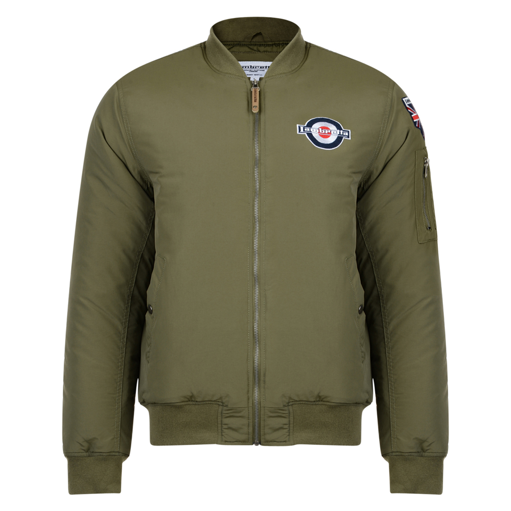 Mens Lambretta MA1 Padded Long Sleeve Bomber SKA MOD Jacket Sizes S to ...