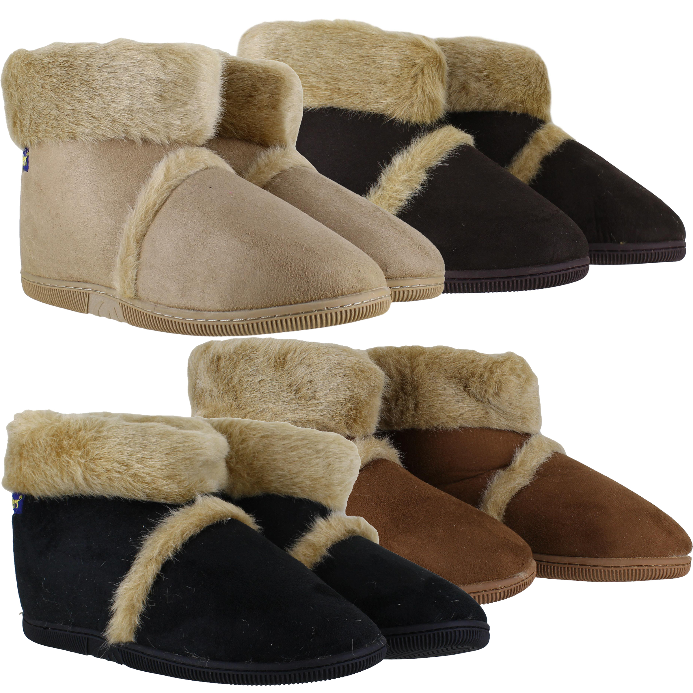 mens slipper boots with hard sole