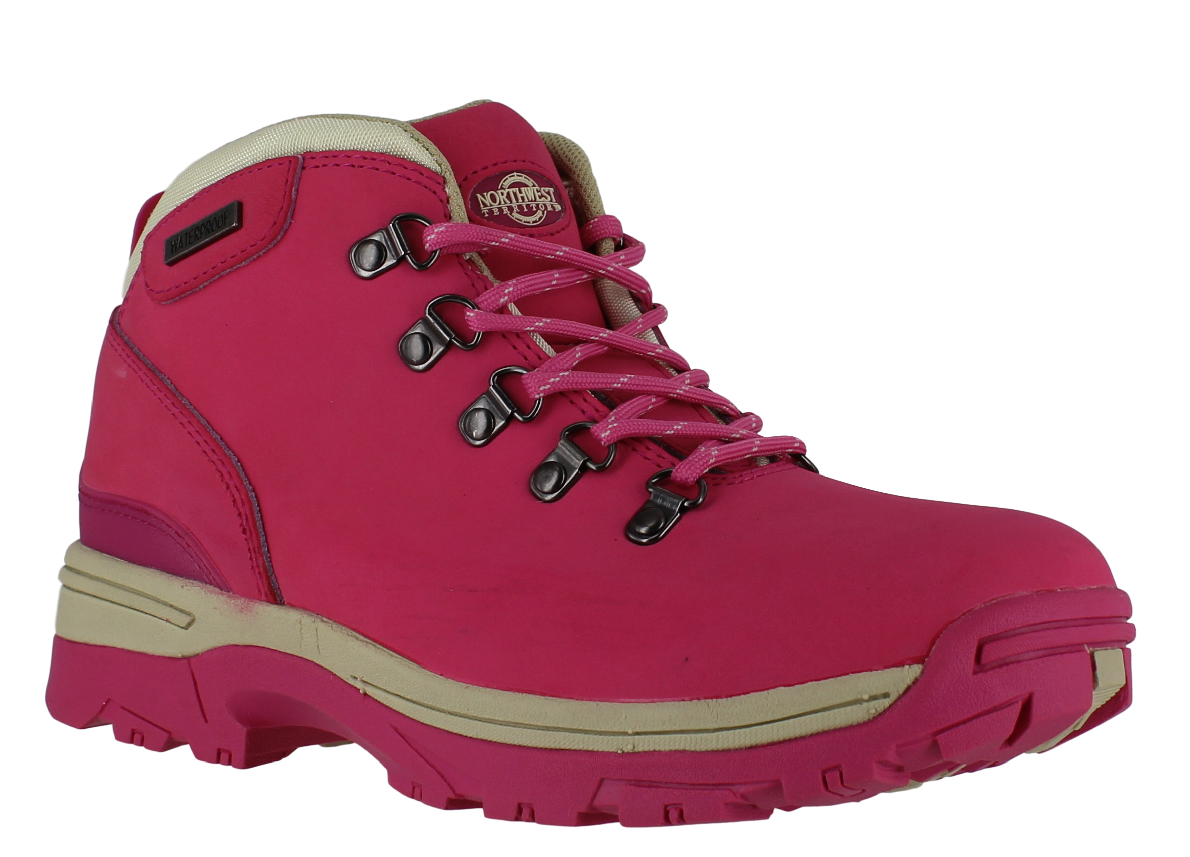 Womens NorthWest WaterProof Leather Lace Up Walking Hiking Boots UK ...