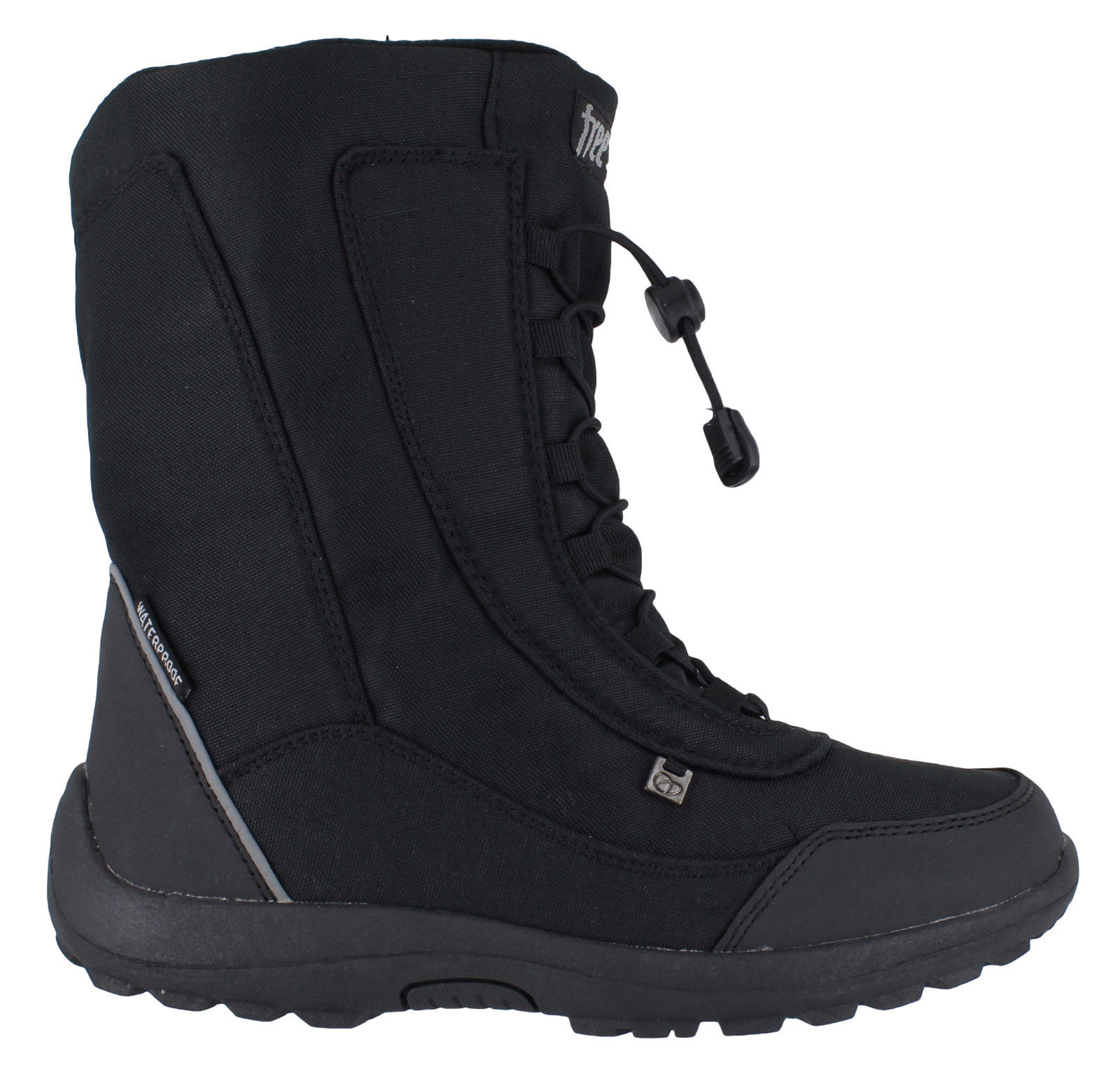 Freestep Womens Snow Winter Fully Water-Resistant Black