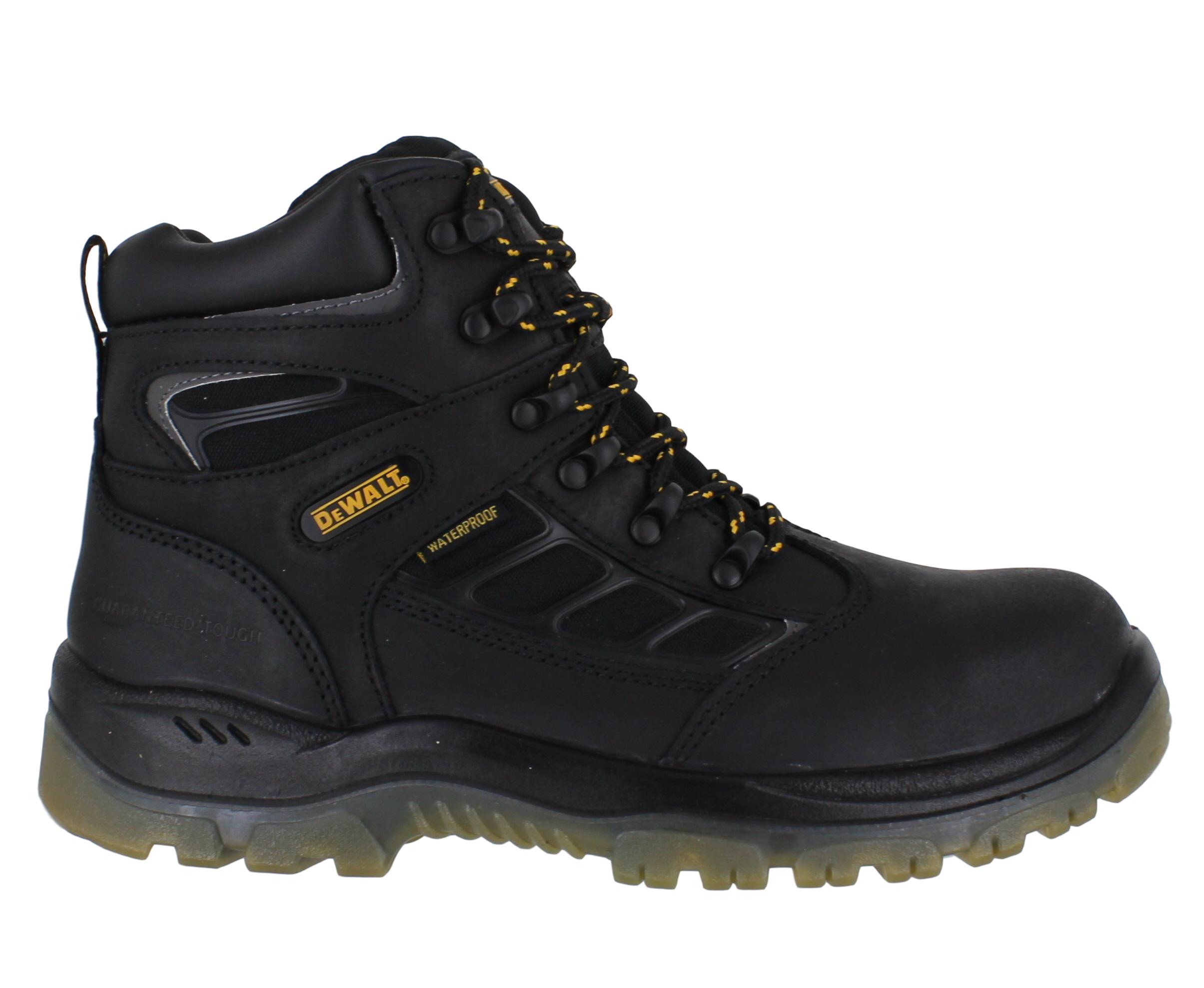 Mens DeWalt Hudson Waterproof S3 Steel Toe/Midsole Safety Boots Sizes 6 ...