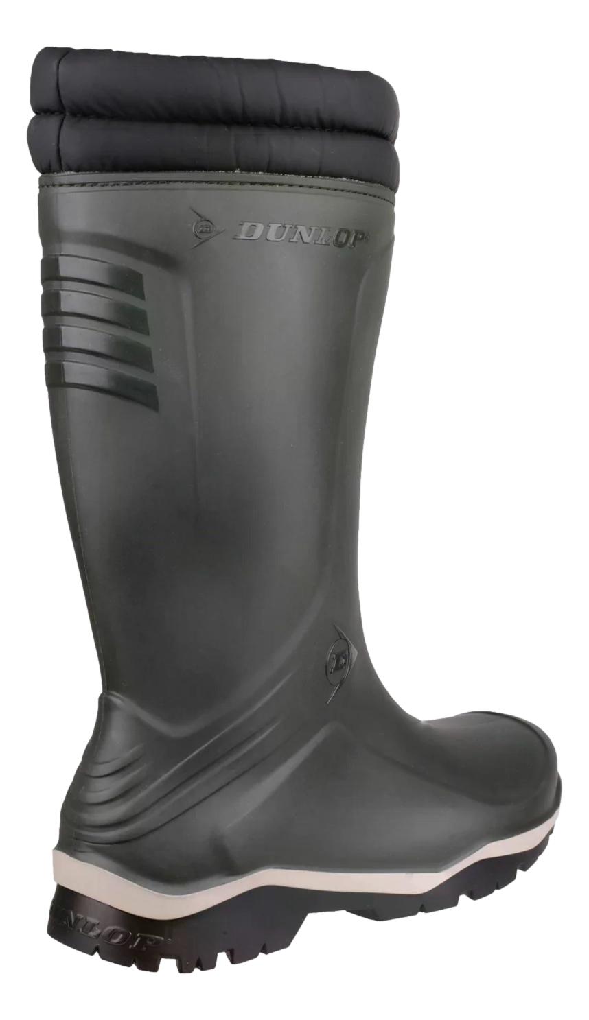 Dunlop Blizzard Herren Grün Zum Überziehen Gummi Hoch Gummistiefel - Bild 5 von 7