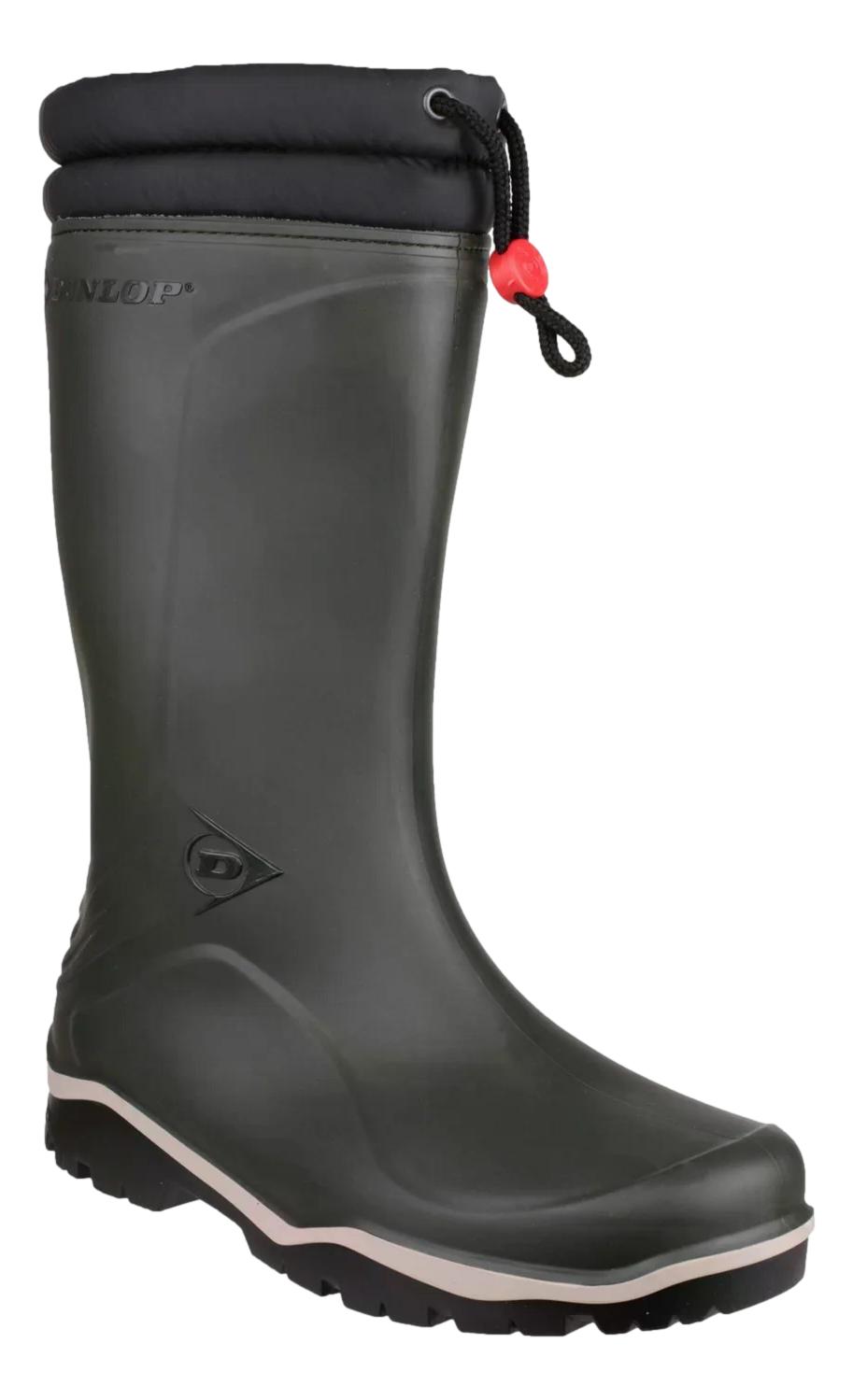 Dunlop Blizzard Herren Grün Zum Überziehen Gummi Hoch Gummistiefel - Bild 1 von 7