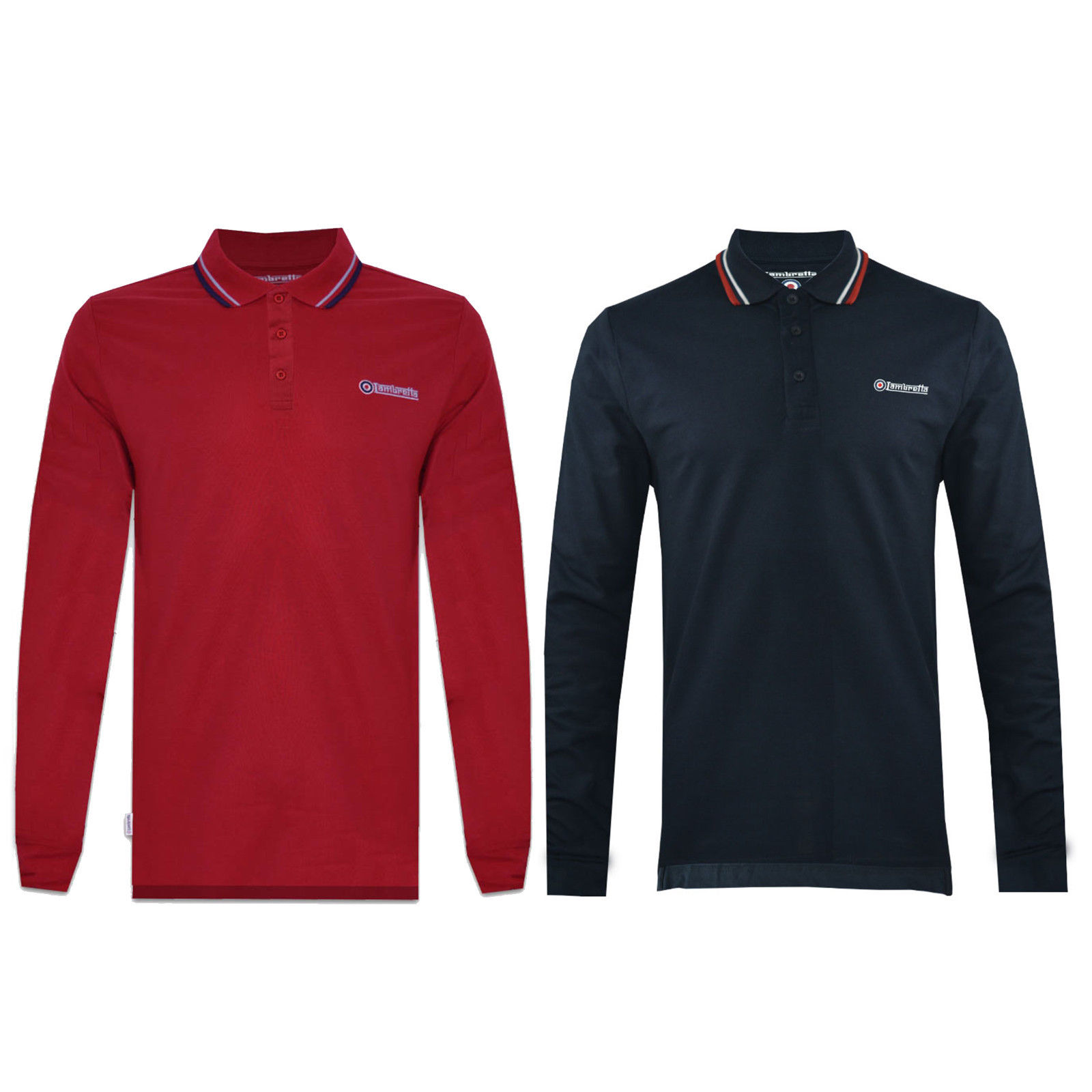 lambretta long sleeve polo