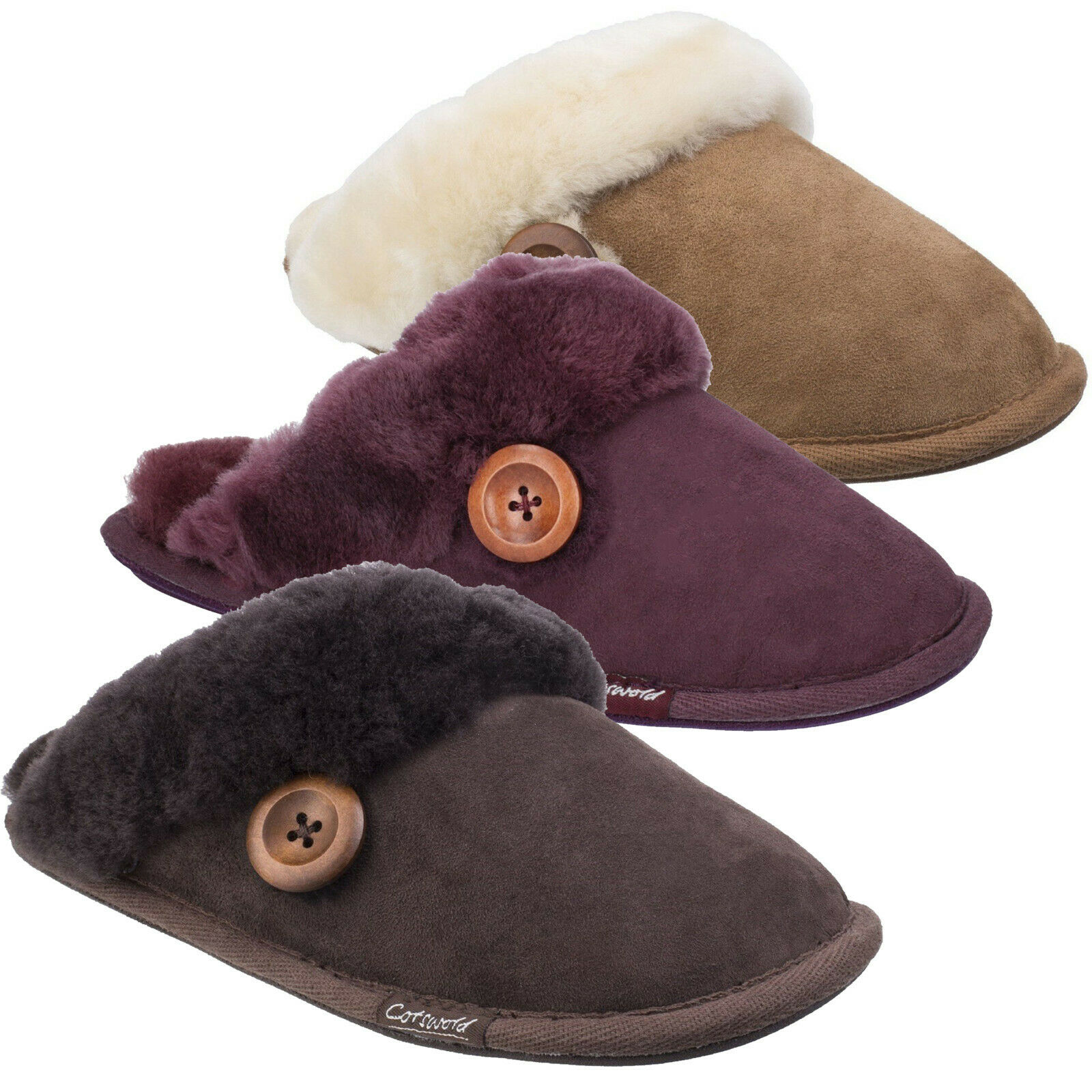 sheepskin slippers slip on