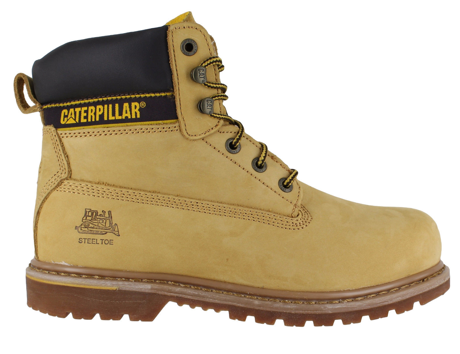 caterpillar boots yellow
