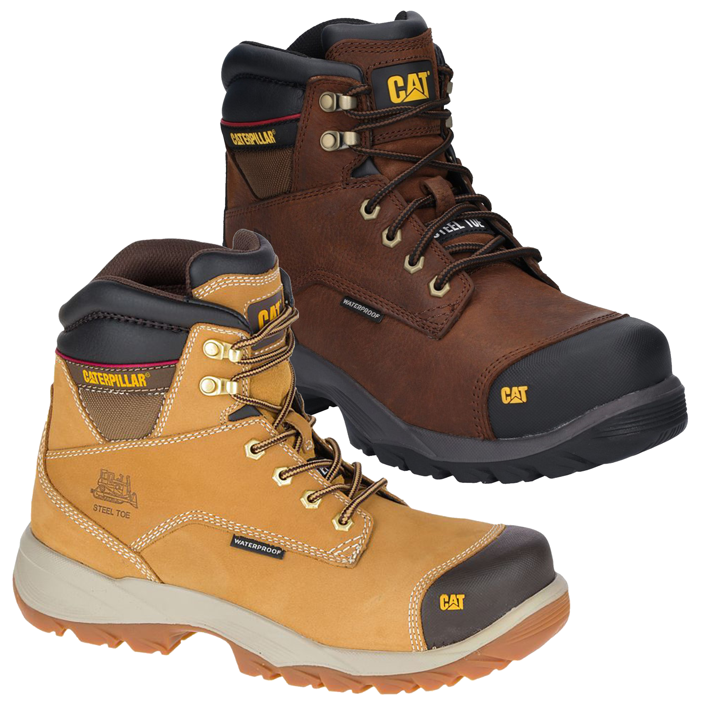 Mens Caterpillar Spiro Steel Toe Midsole S3 Safety Boots Sizes 7 to 12 ...