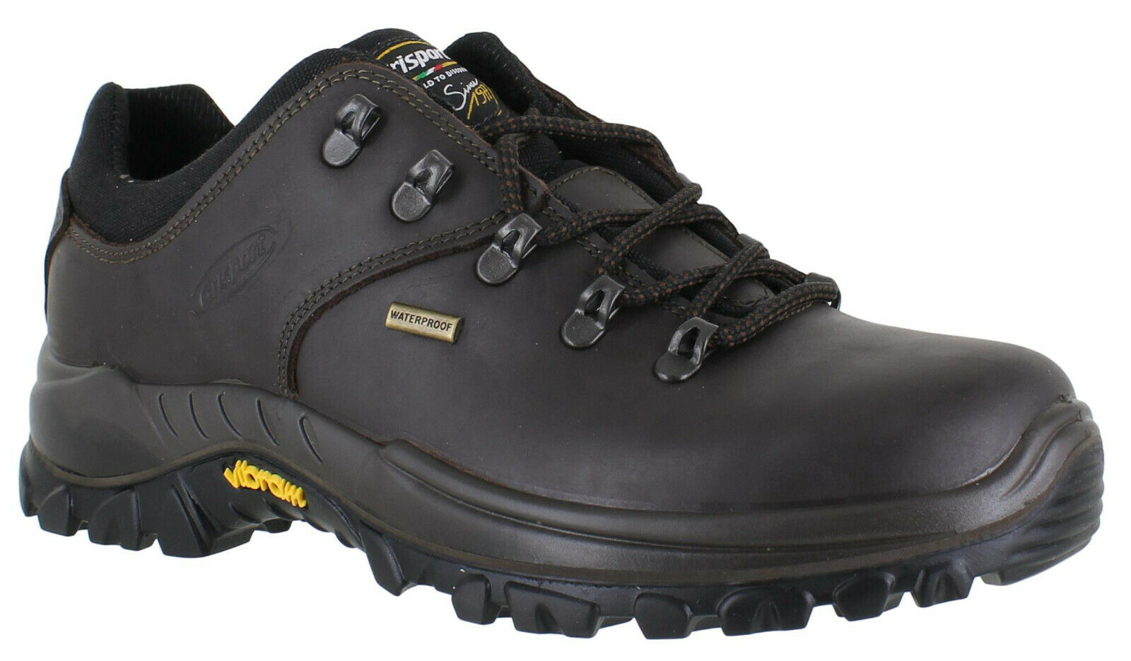 men's burrell leather vibram walking boots peat