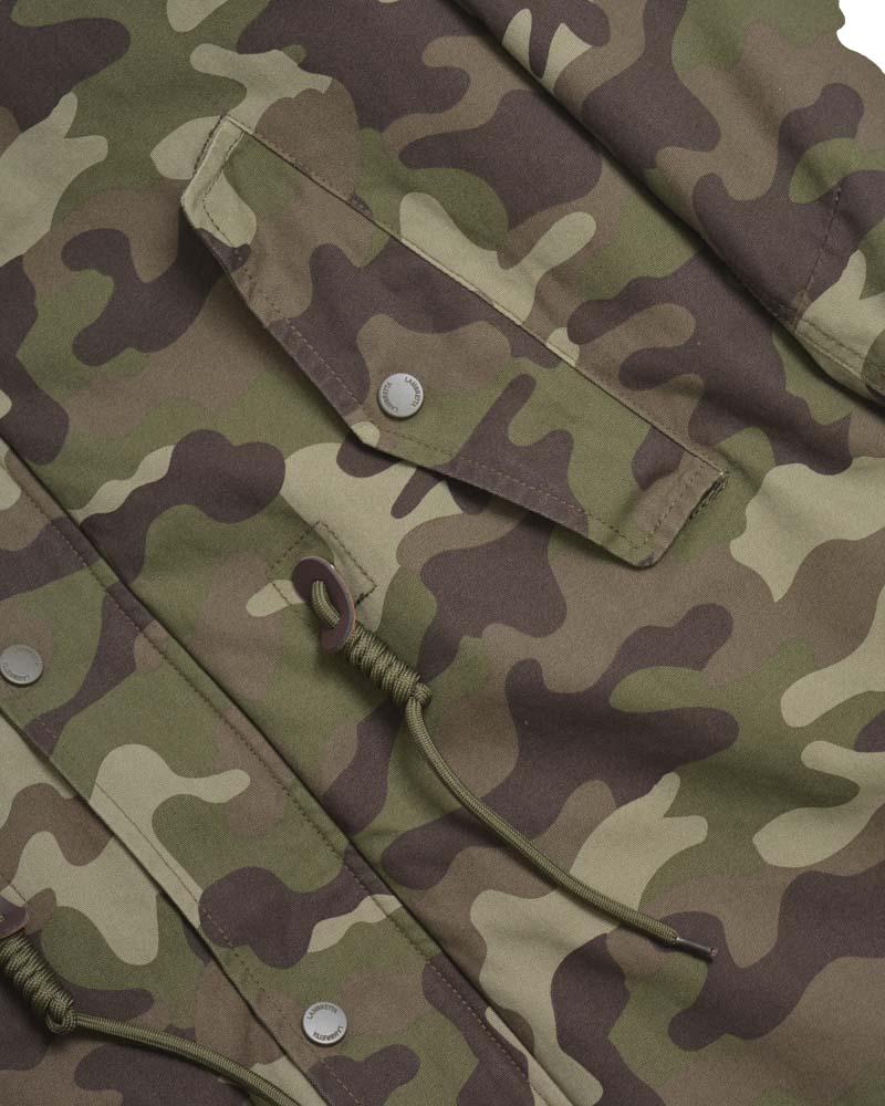 Lambretta Mens Carnaby Scooter Hooded Classic Mod Ska Badge Parka - 1520 - Picture 30 of 32