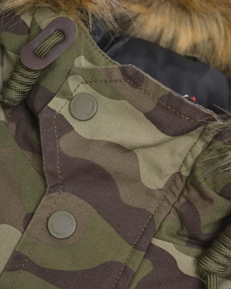 Lambretta Mens Carnaby Scooter Hooded Classic Mod Ska Badge Parka - 1520 - Picture 32 of 32