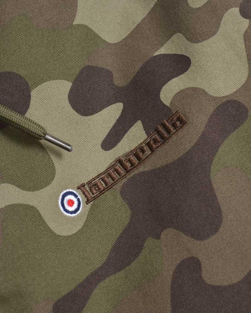 Lambretta Mens Carnaby Scooter Hooded Classic Mod Ska Badge Parka - 1520 - Picture 28 of 32