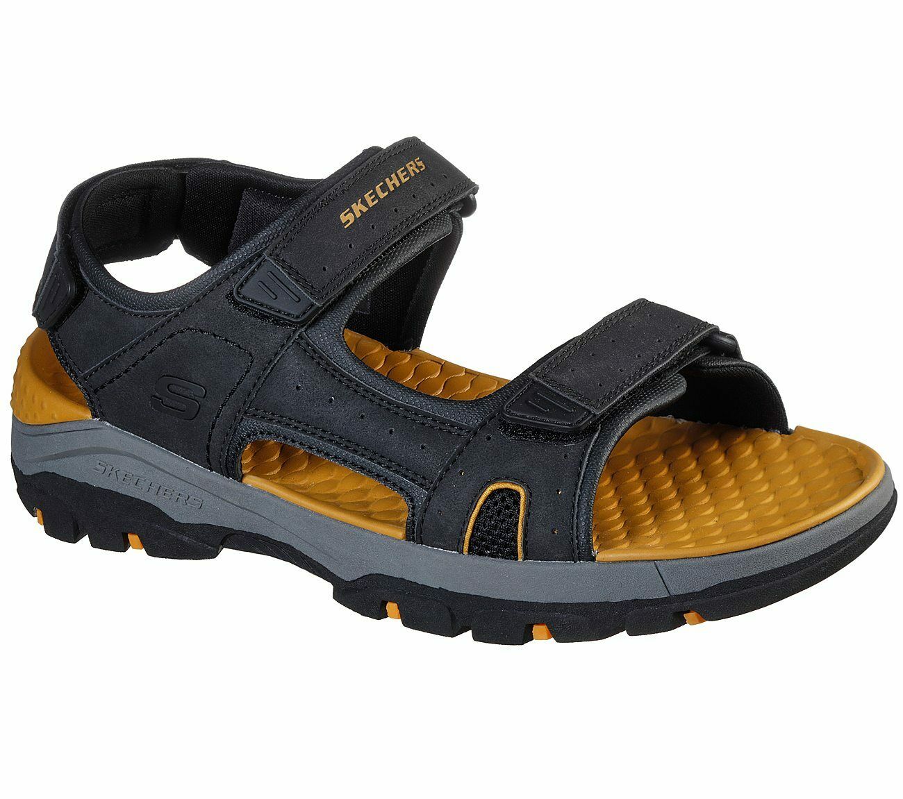 skechers relaxed fit hombre naranja
