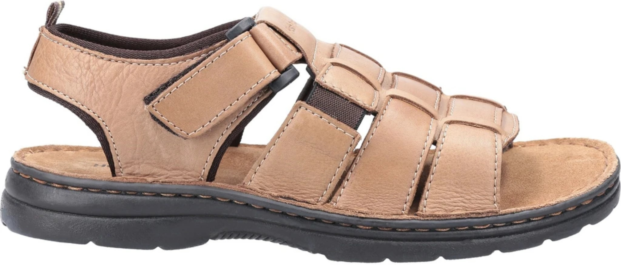 mens-hush-puppies-fisherman-open-toe-strap-leather-sandals-sizes-7-to