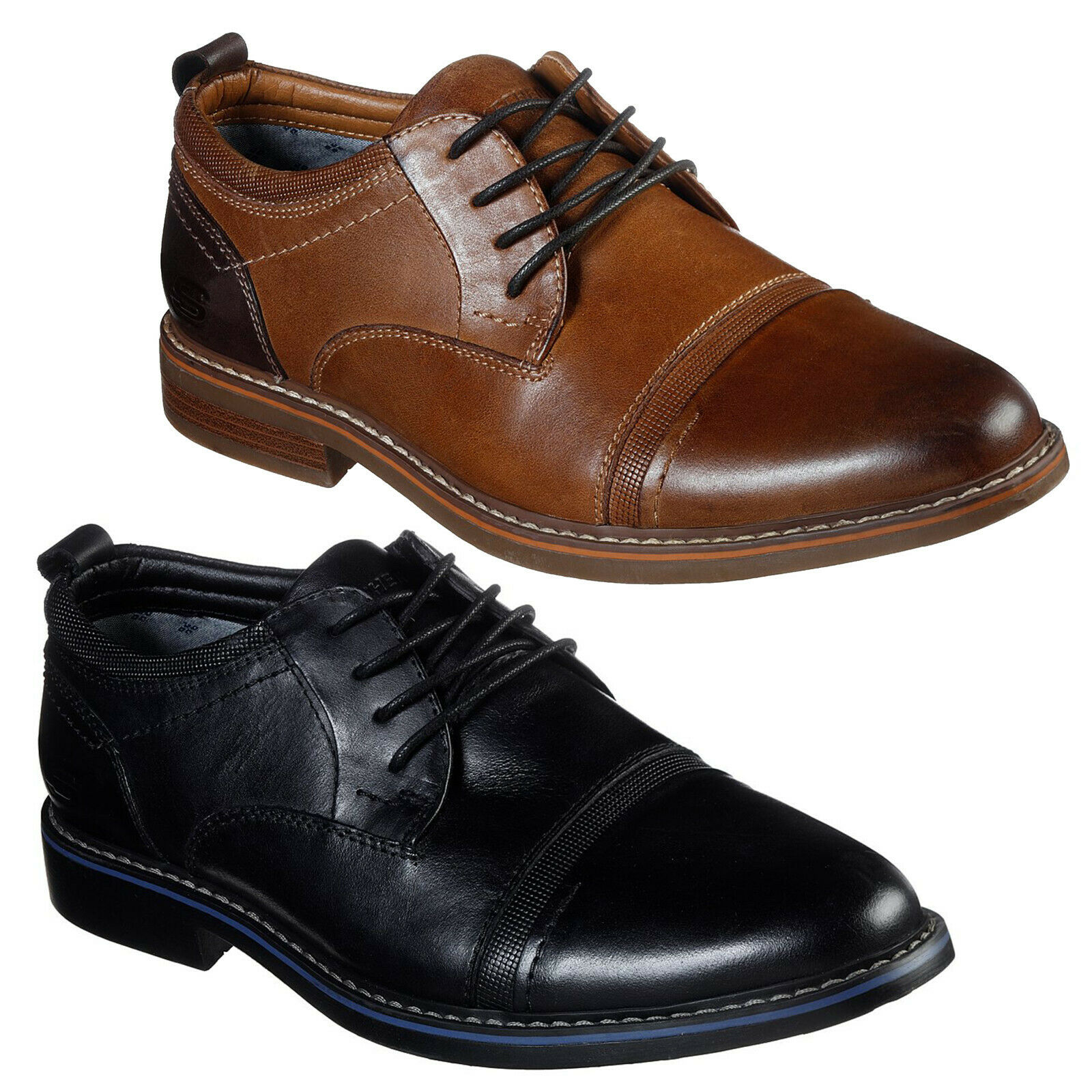 skechers formal shoes brown