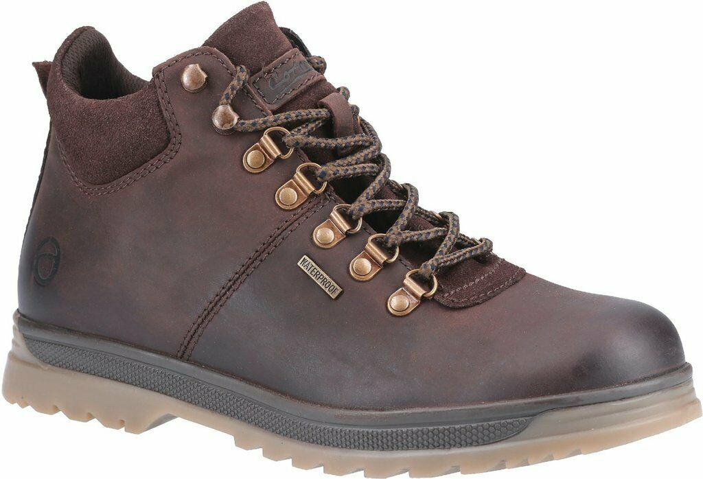 Mens Cotswold Notgrove Waterproof Trekking Hiking Leather Boots Sizes 7