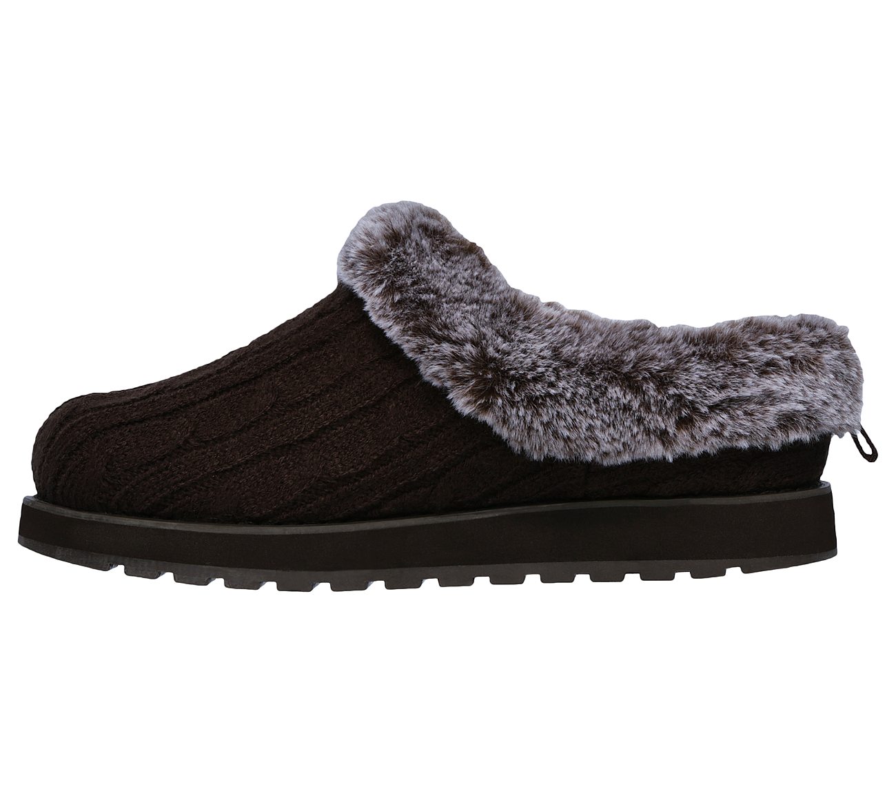 skechers womens keepsakes ice storm slippers black