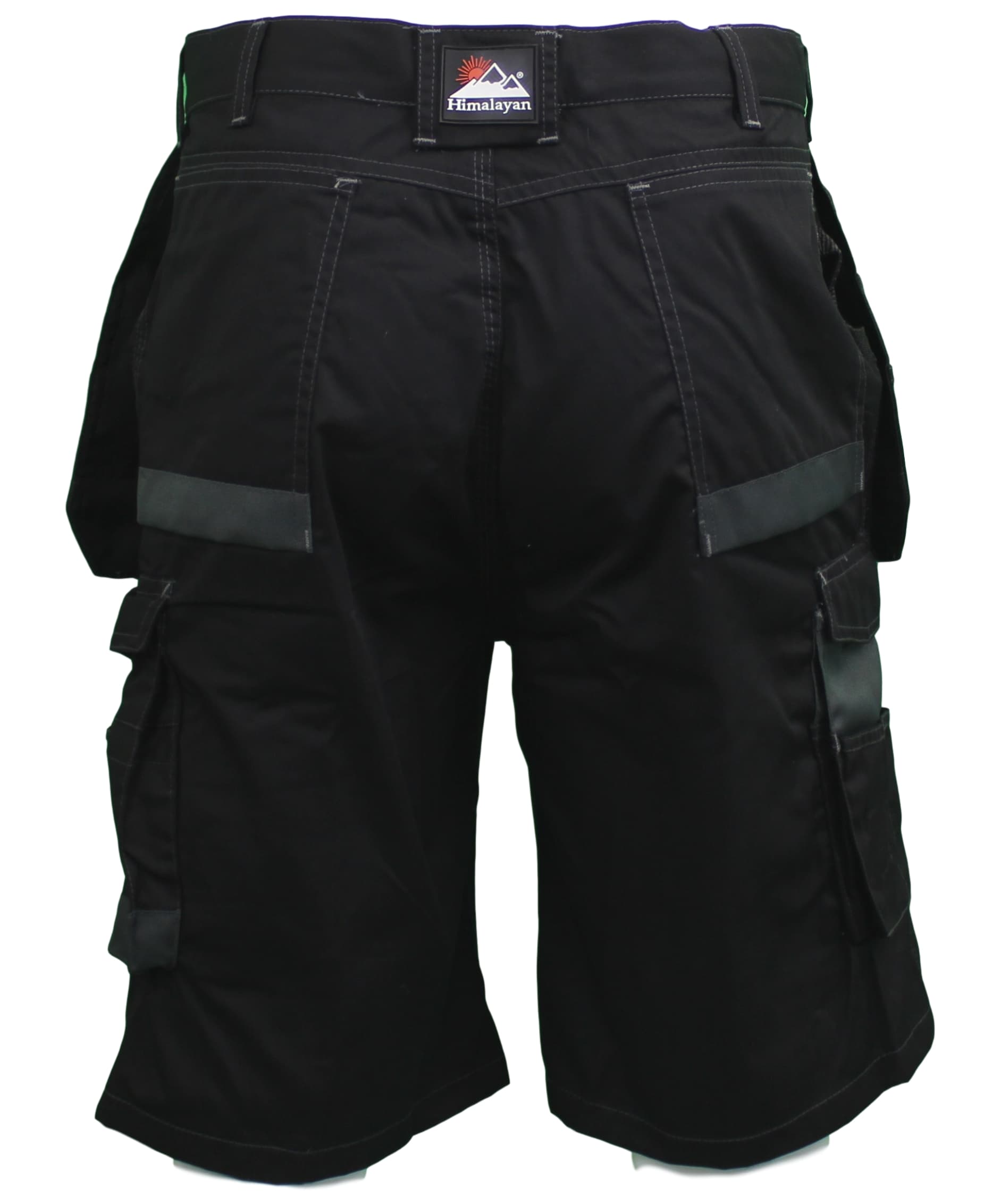 black work cargo shorts