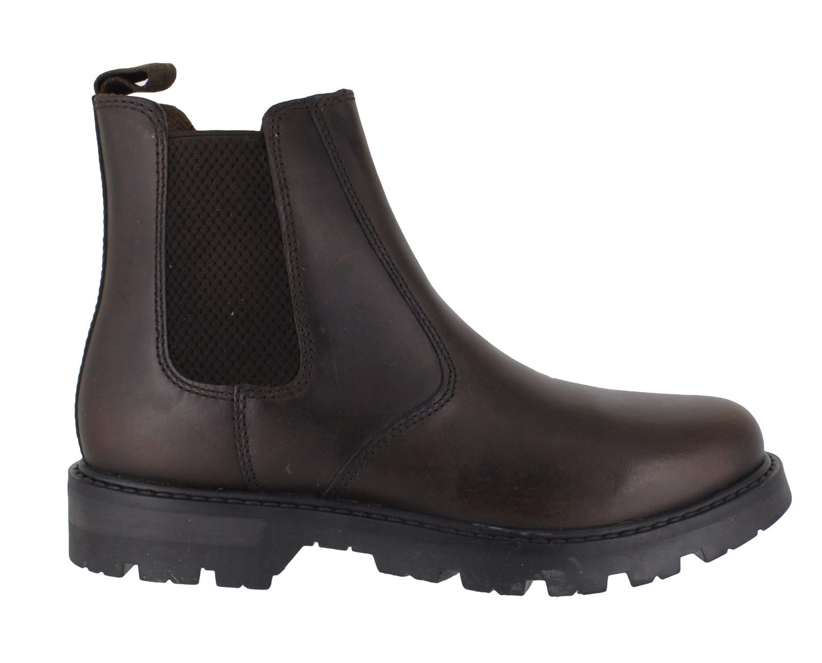 OakTrak Rocksley Boys Kids Brown Leather Dealer Pull On Chelsea Boots ...