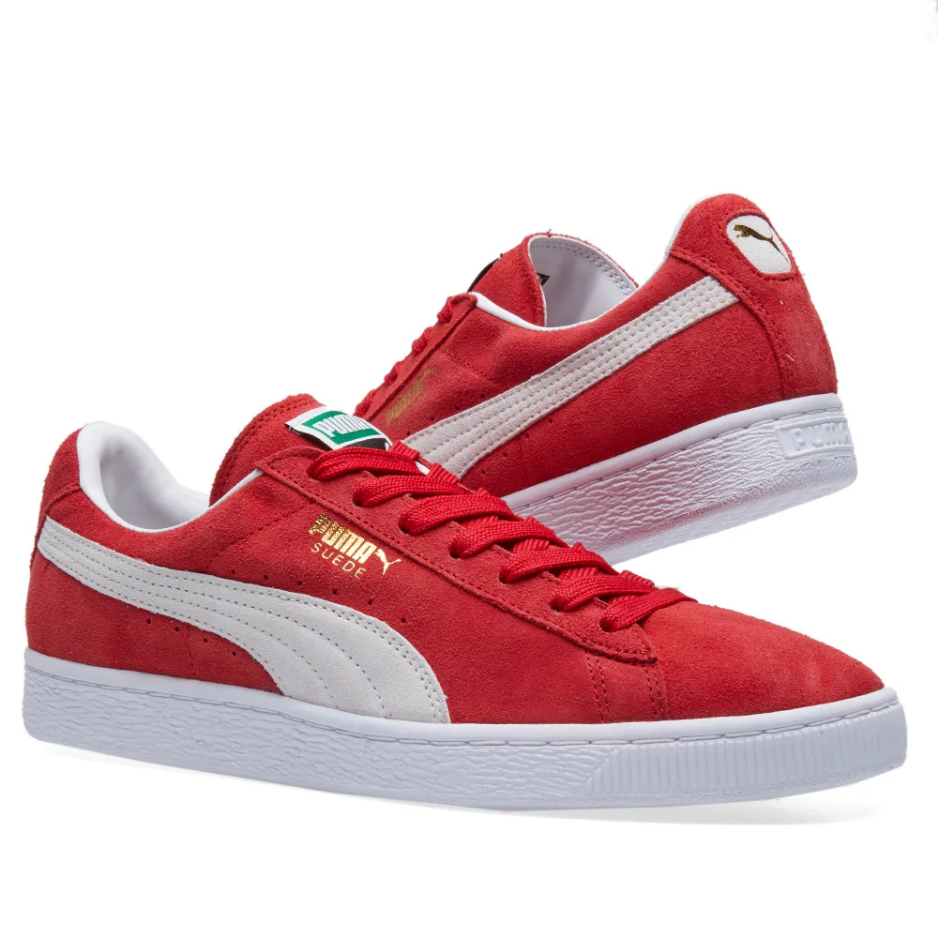 puma suede trainers size 4