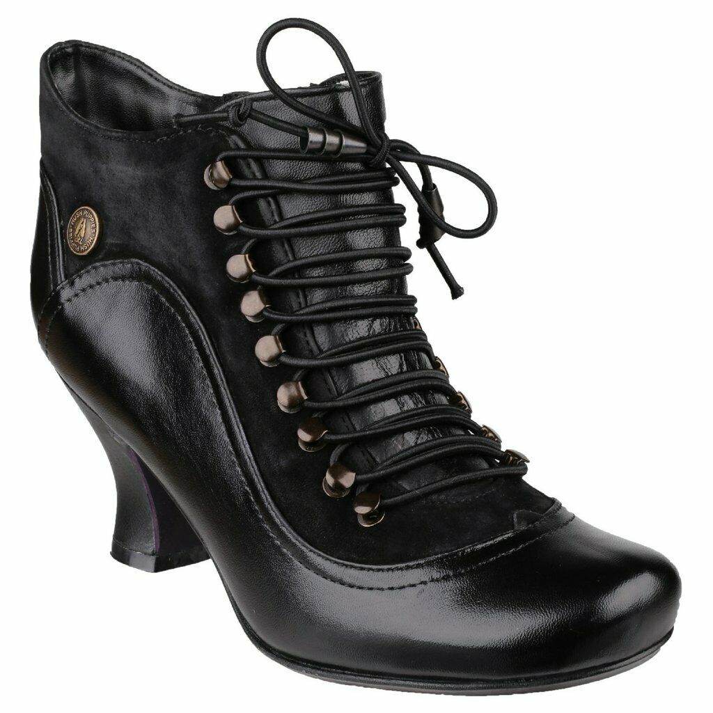 black victorian style boots