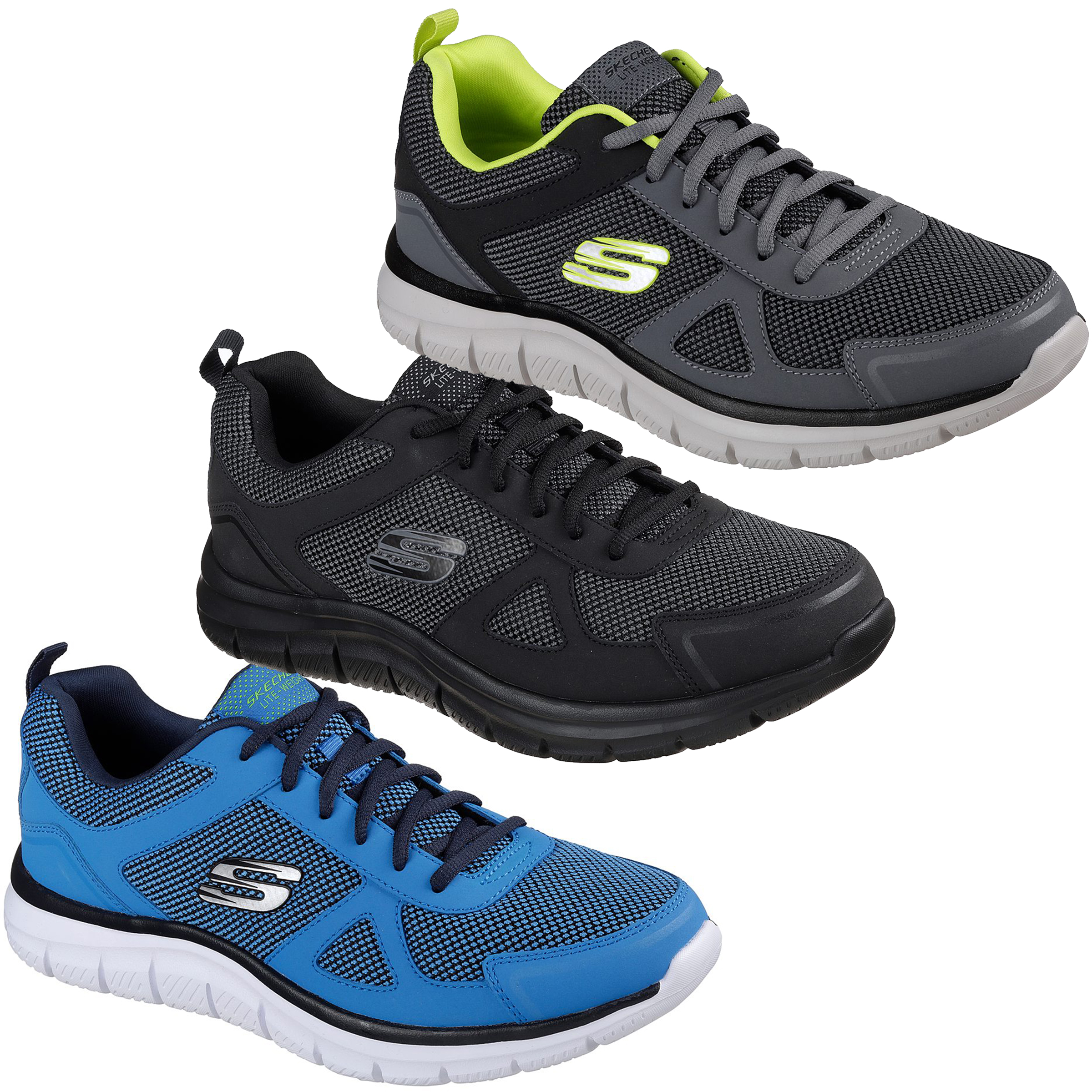 Mens Skechers Track-Bucolo Lace Up Gym 